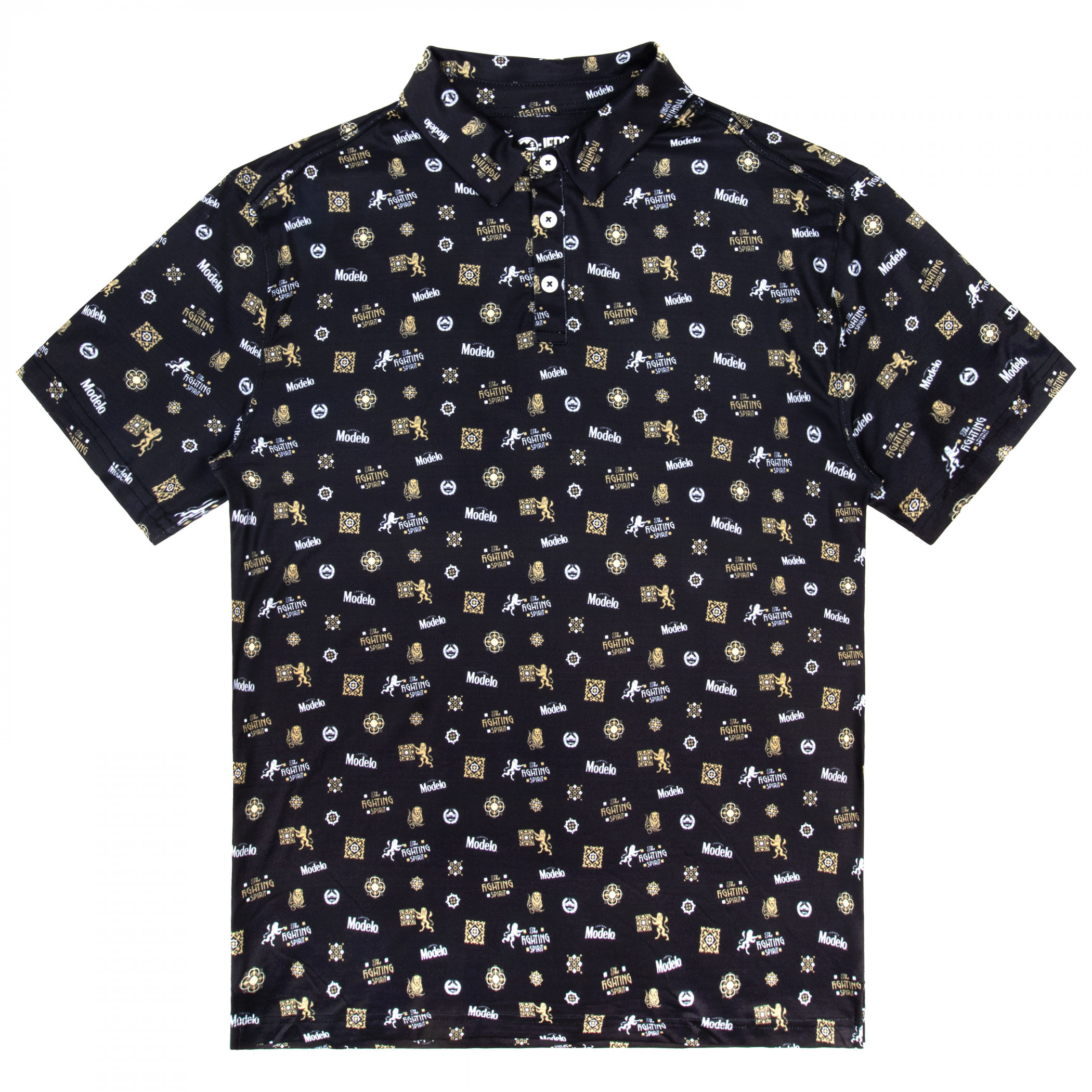 Modelo The Fighting Spirit Pattern Polo Shirt