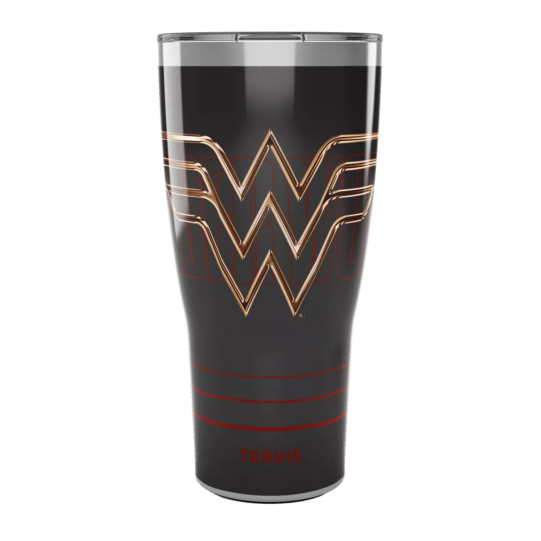 Wonder Woman 30 oz. Stainless Steel Tervis® Tumbler with Slider Lid, Black