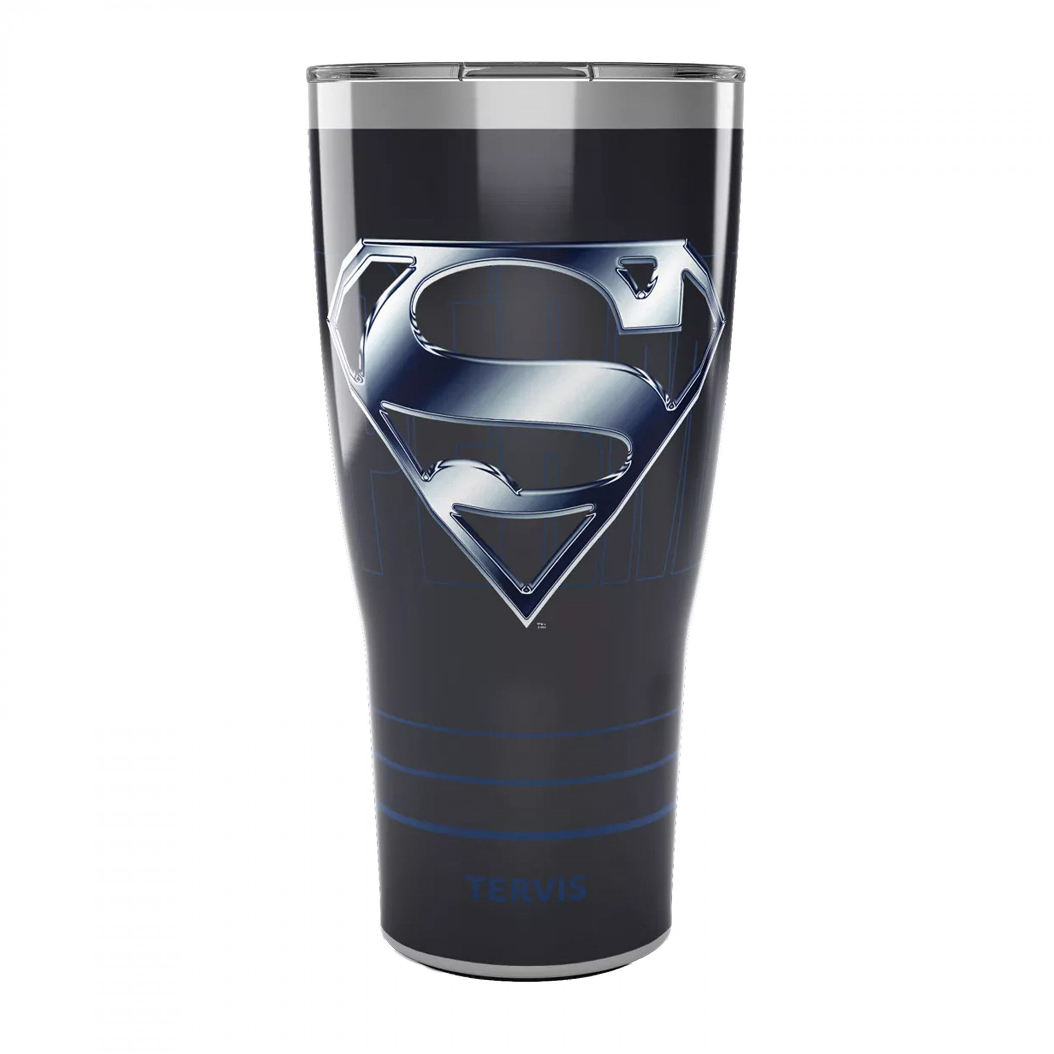 Superman 30 oz. Stainless Steel Tervis® Tumbler with Slider Lid, Black