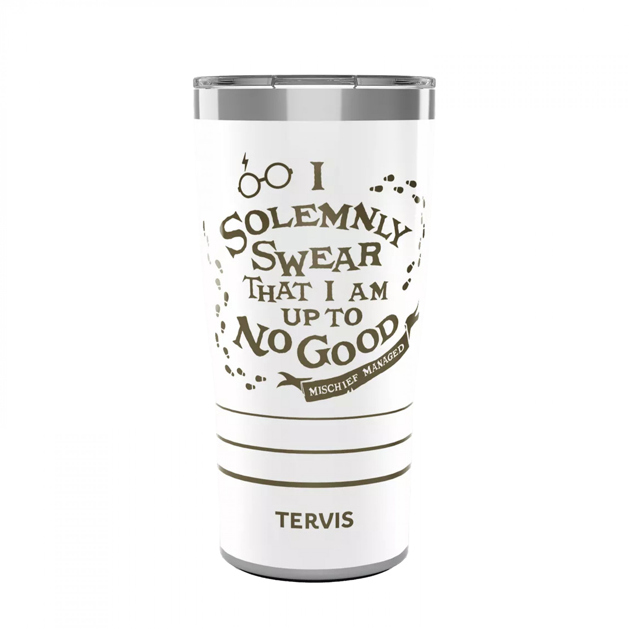 Harry Potter Marauders Map Gold 20 oz. Stainless Steel Tervis® Tumbler, White