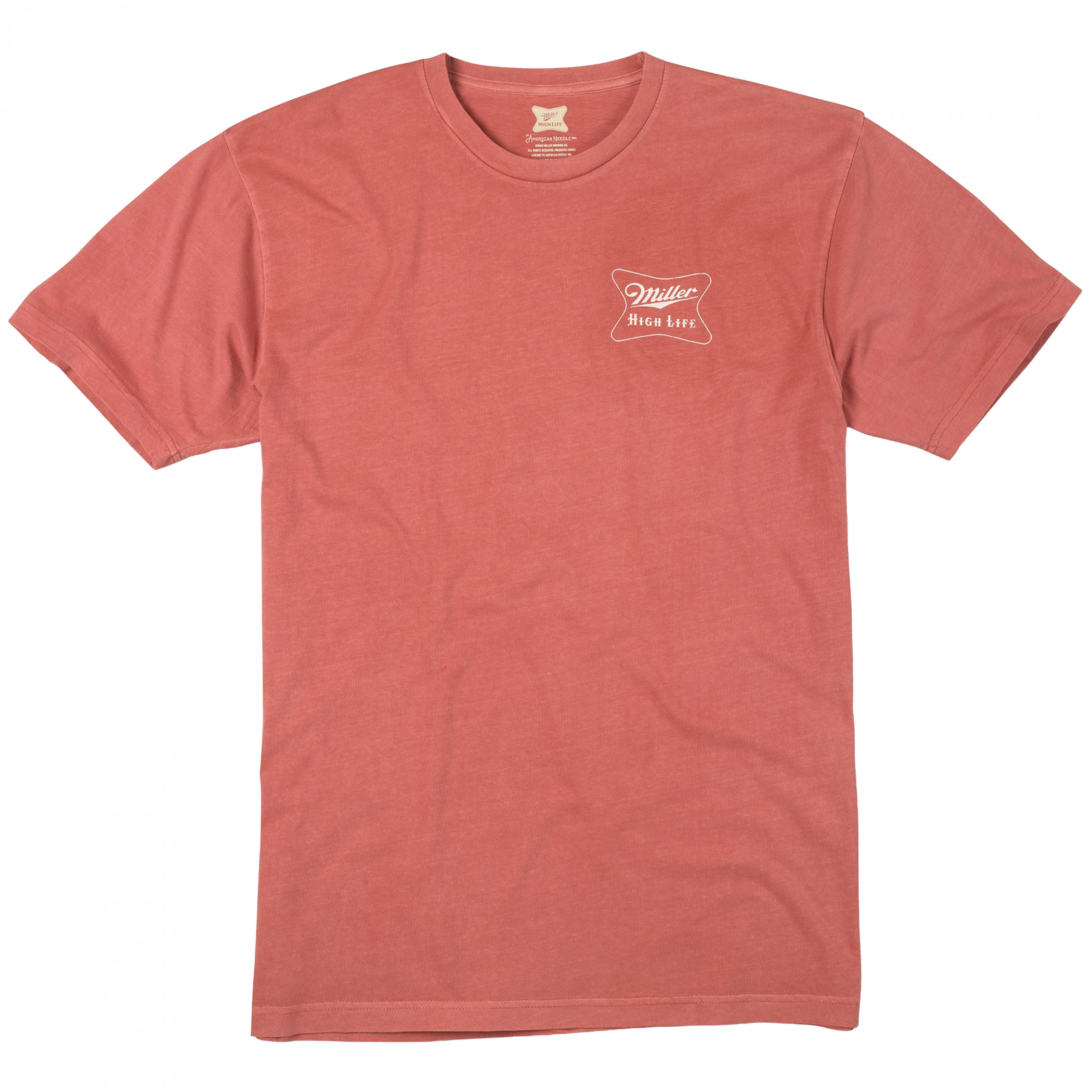 Miller High Life Official Beer of Bowling Front and Back Print T-Shirt