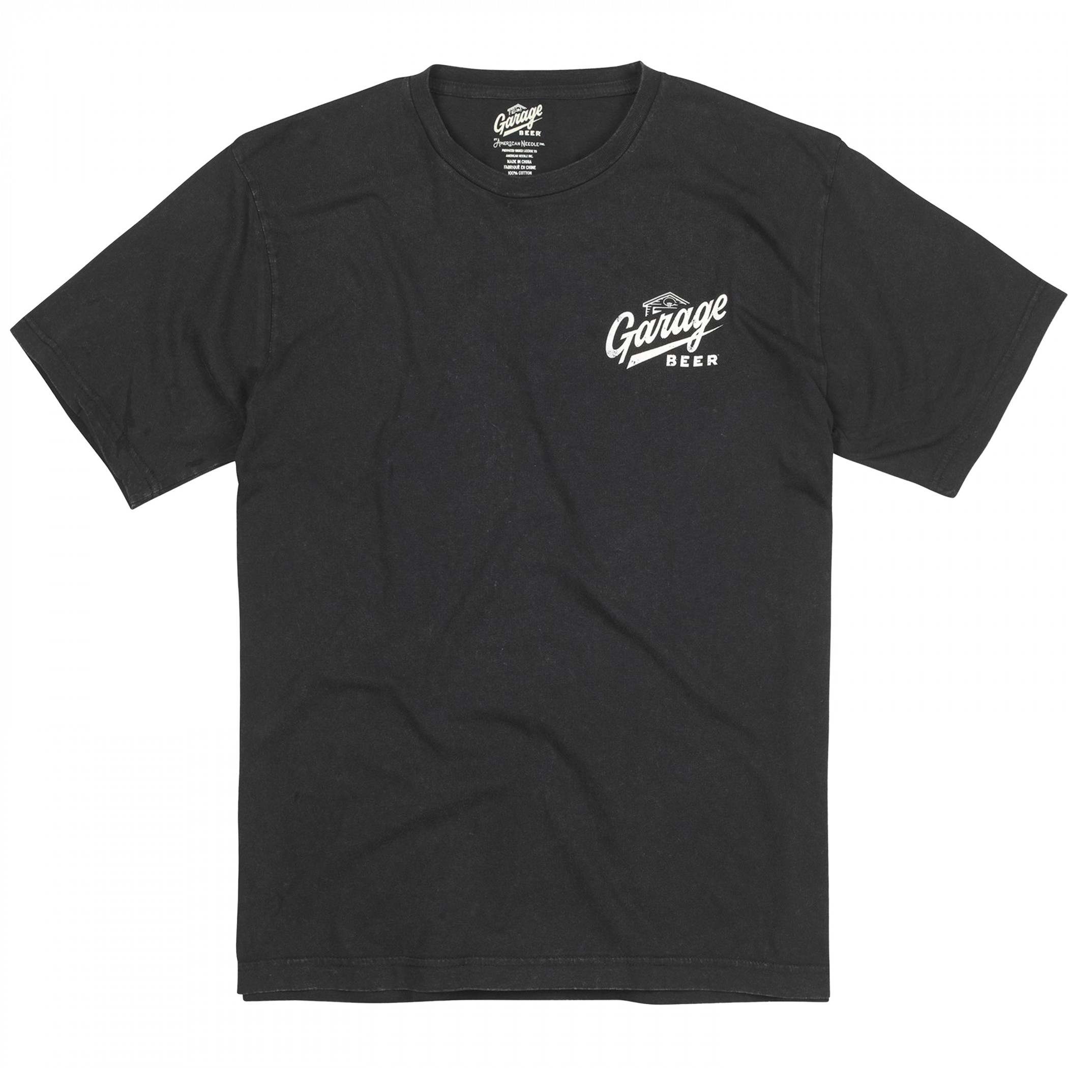 Garage Beer Billiards & Fine Brews Front and Back Print T-Shirt