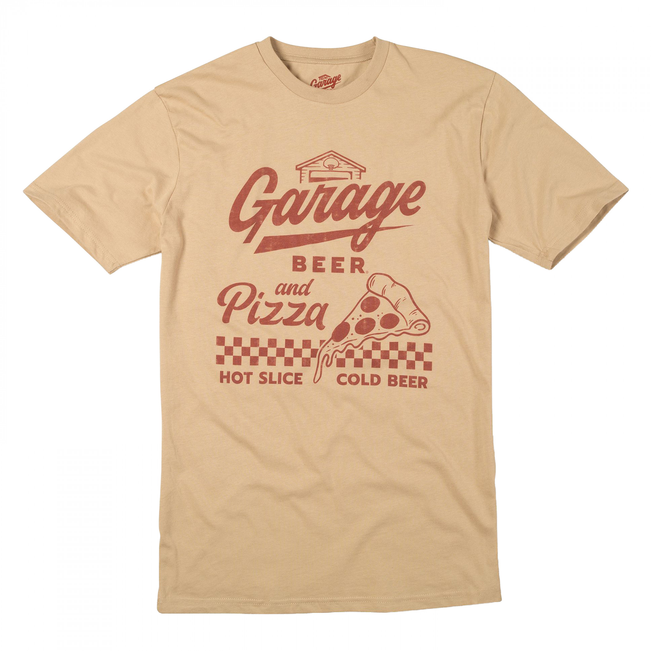 Garage Beer and Pizza Hot Slice Cold Beer T-Shirt