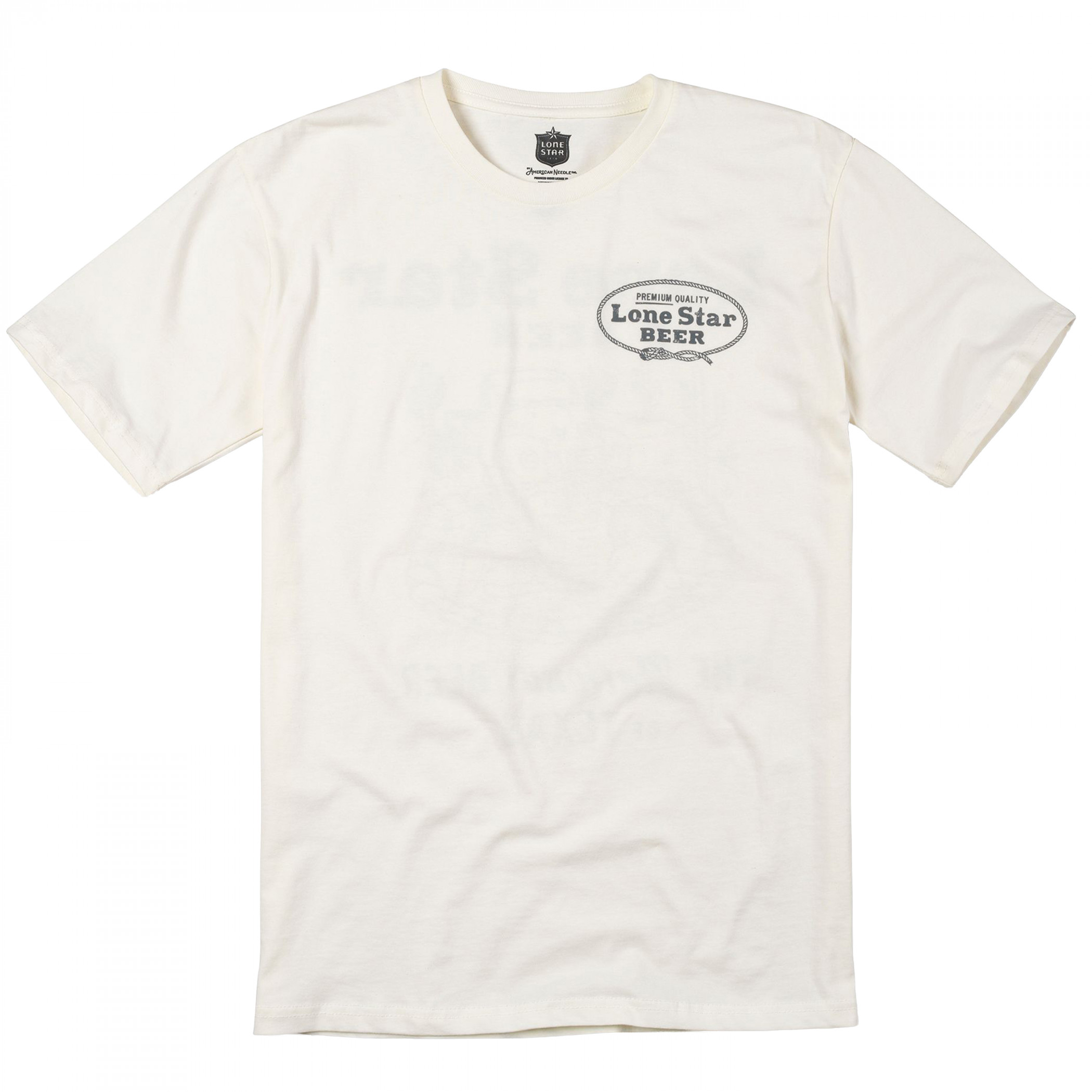 Lone Star National Beer of Texas Hot Tub Front and Back Print T-Shirt