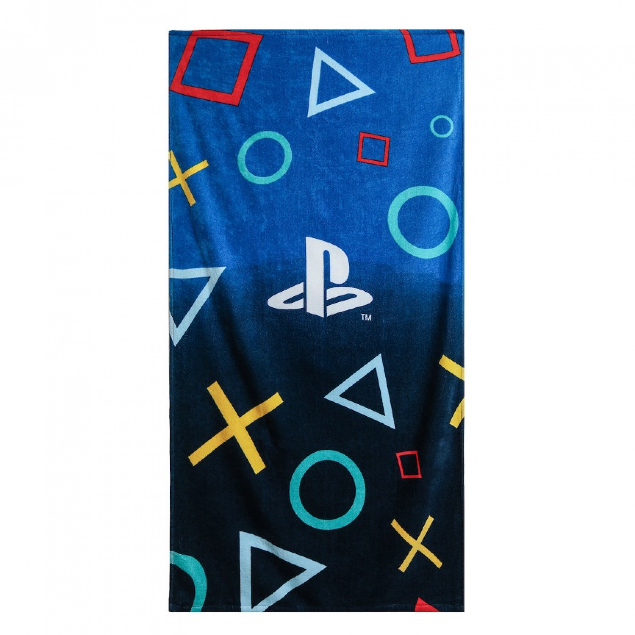 Sony Playstation PS5 Repeating Symbols 30x59' Towel, Multi-Color