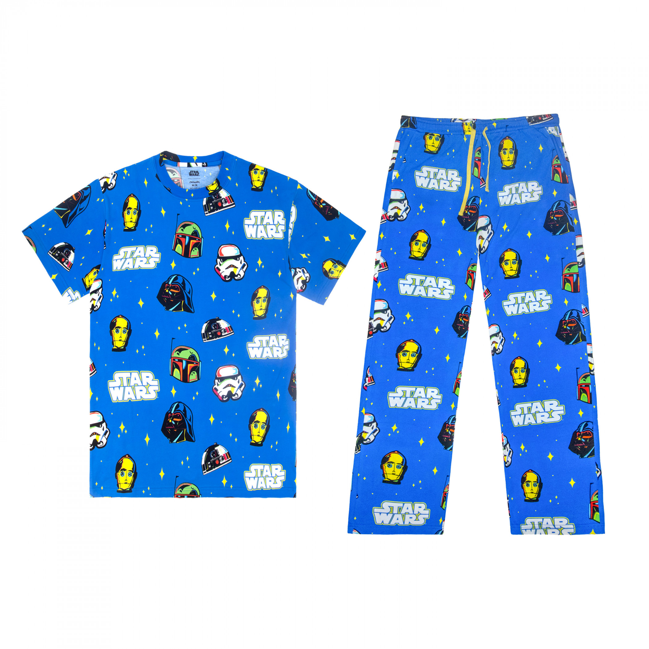 Star Wars Retro 2-Piece Pajama Set, Blue