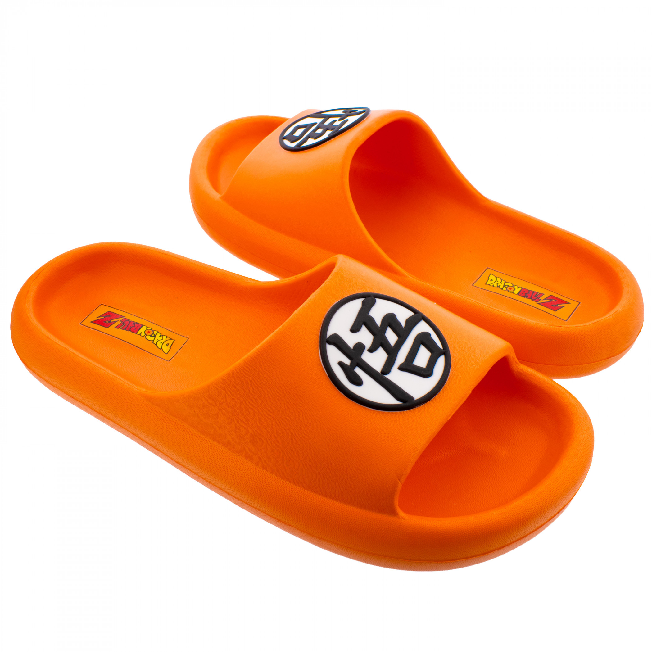 Dragon Ball Z Goku's Symbol Slip On Comfort Slides, Orange