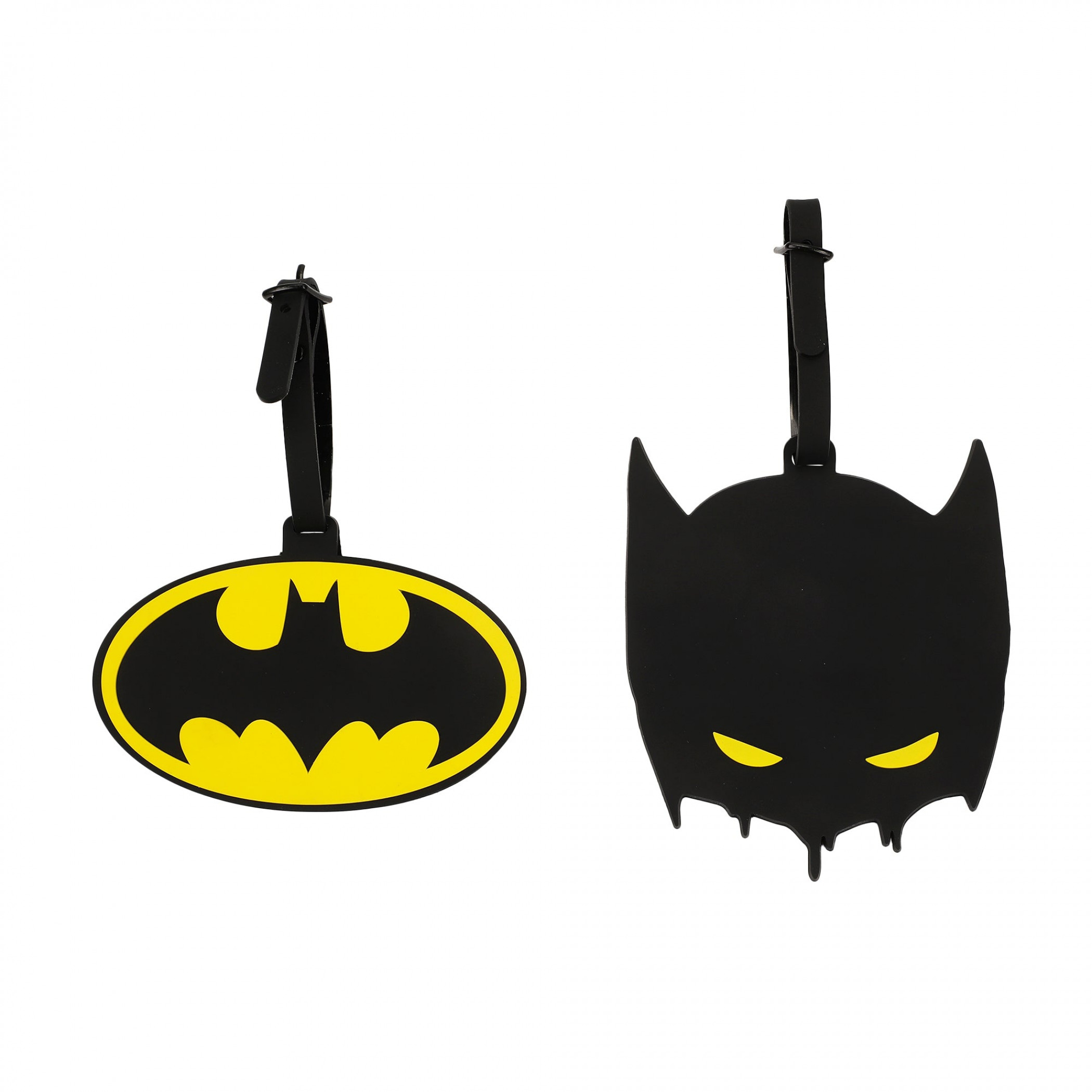 Batman Mask and Logo Luggage Tags 2-Pack, Multi-Color