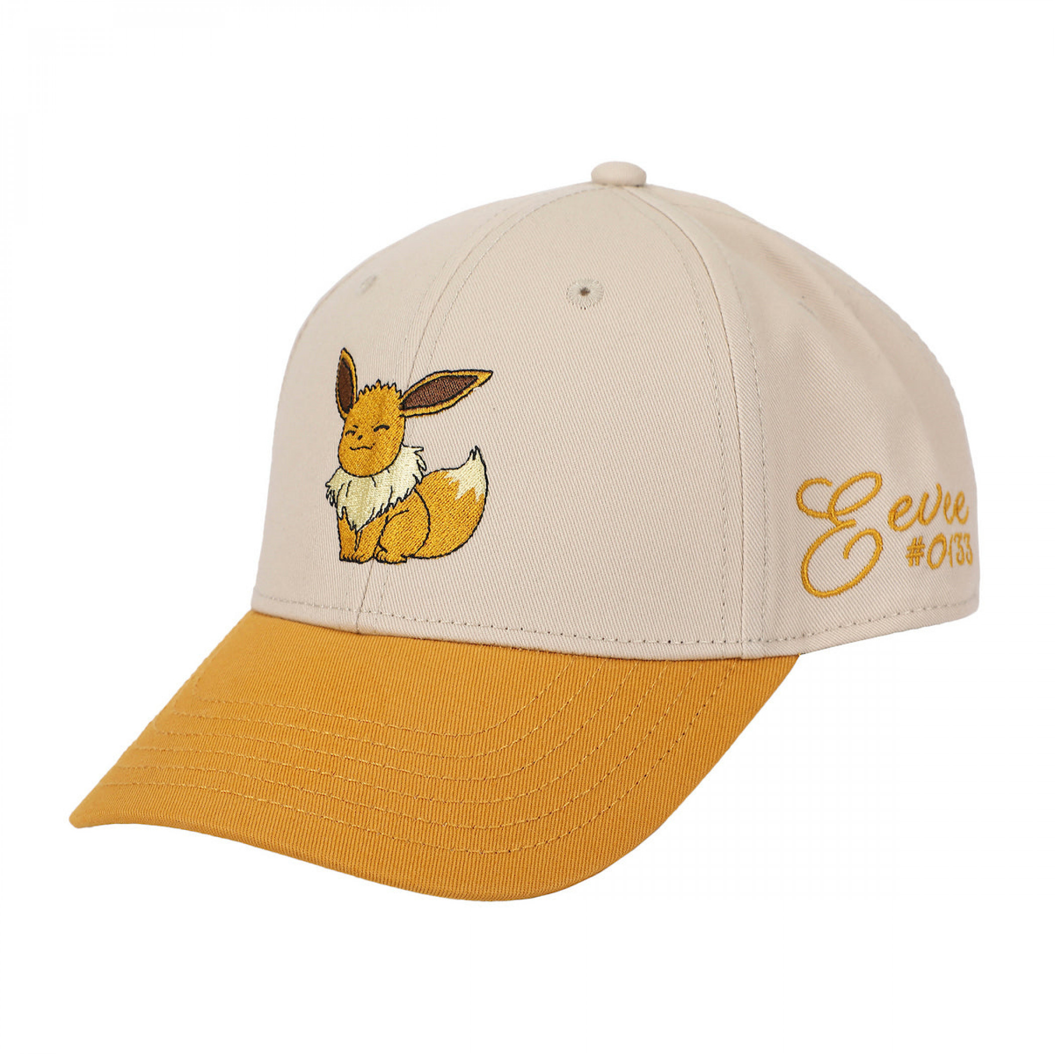 Pokemon Eevee #0133 Embroidered Snapback Hat, Multi-Color
