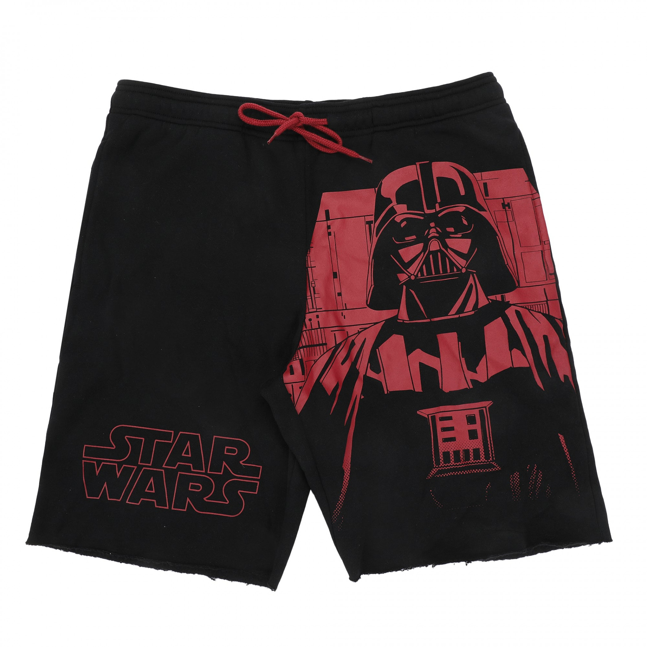 Star Wars Darth Vader Red Silhouette Sleep Shorts, Black
