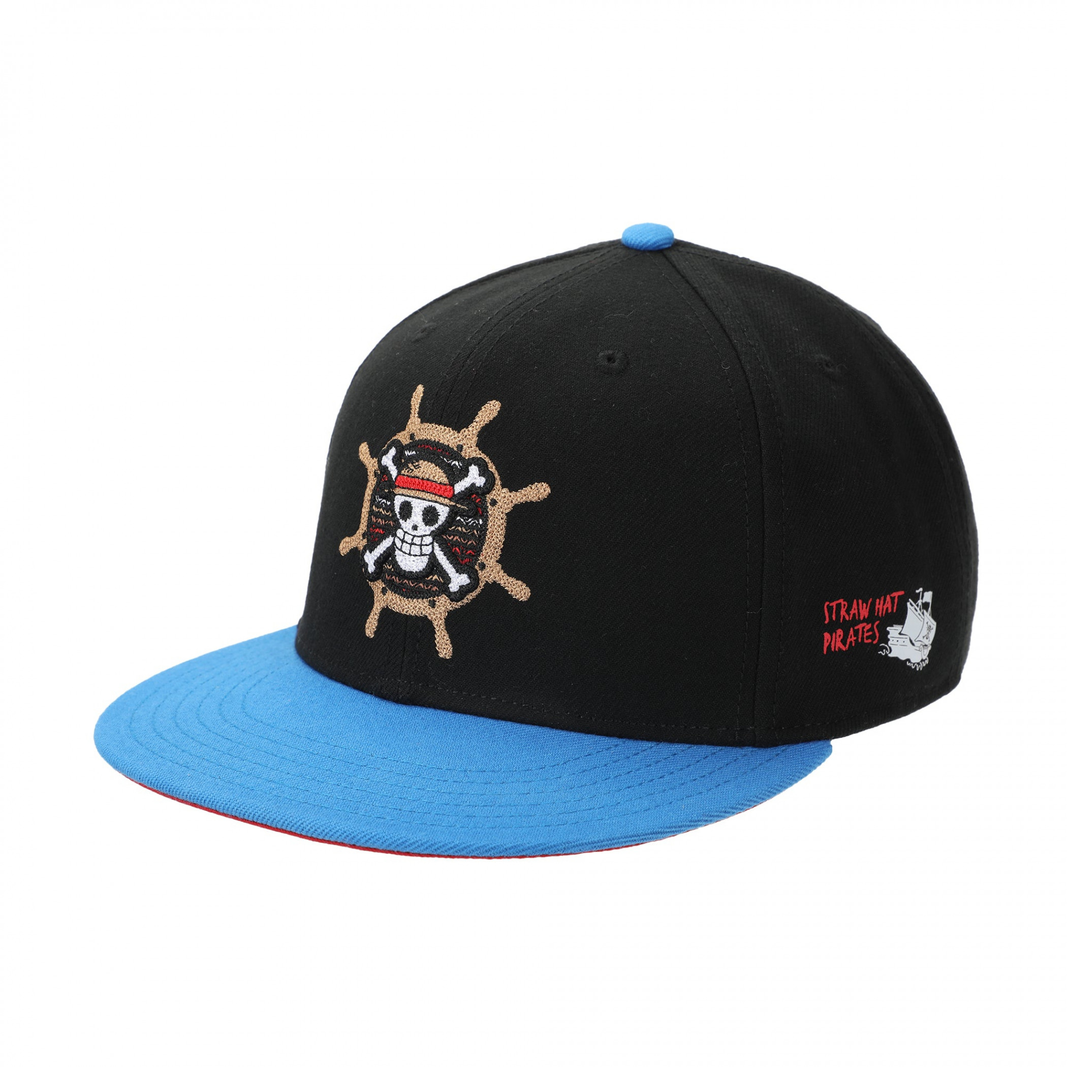 One Piece Live Action Logo Embroidered Snapback Hat, Multi-Color