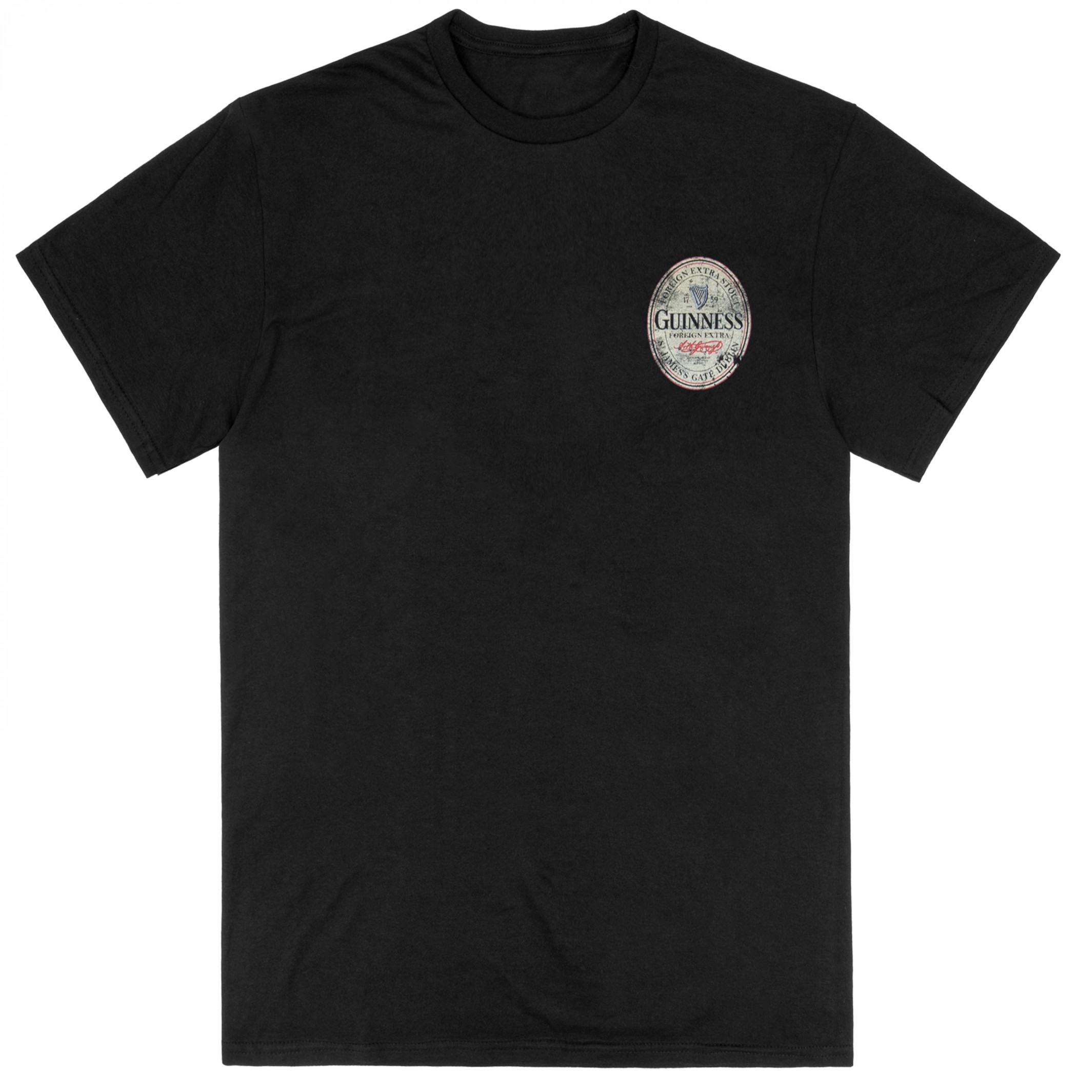 Guinness Gilroy Donkey Vintage Ad Front Back Print Premium T-Shirt