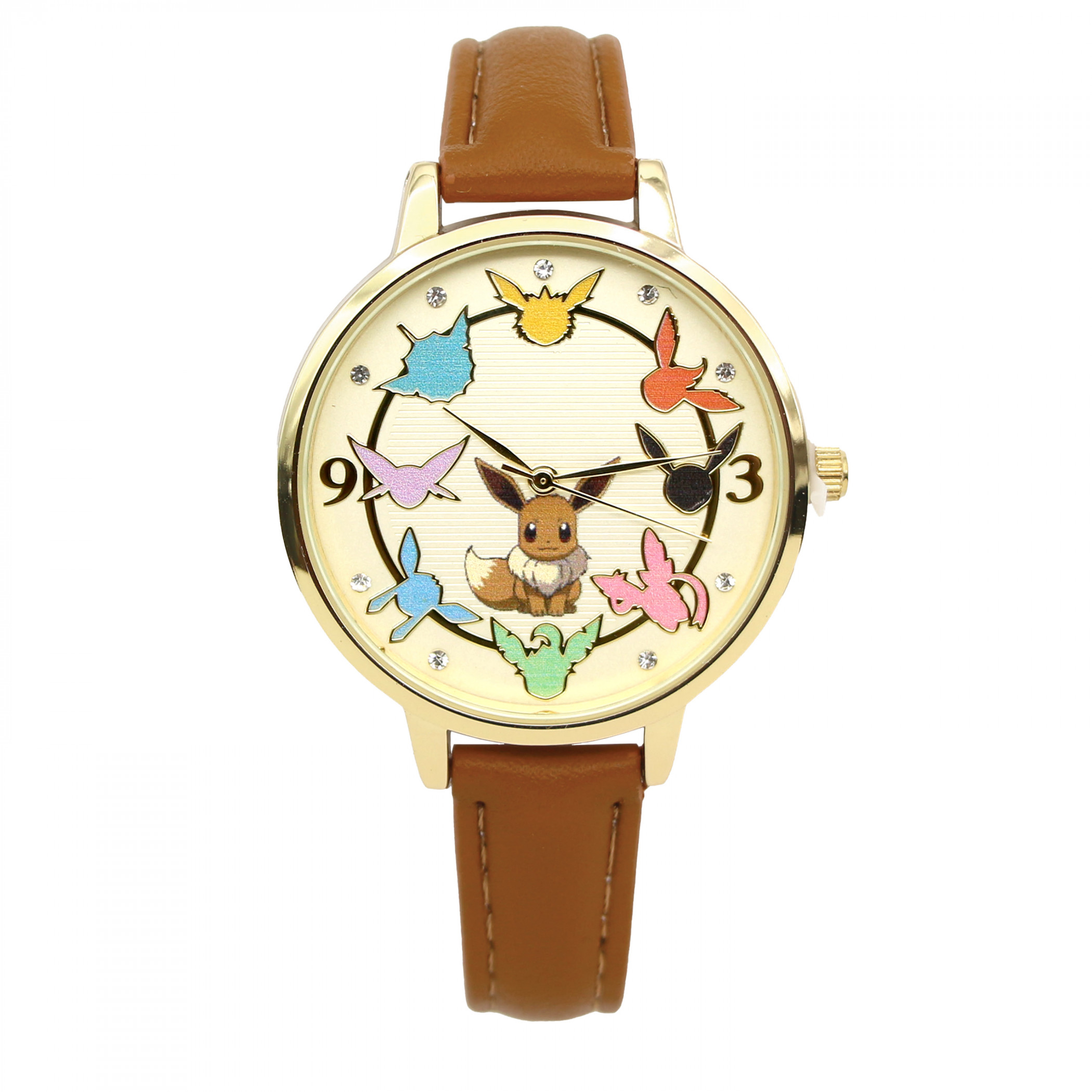 Pokemon Eevee Evolutions Analog Watch, Brown