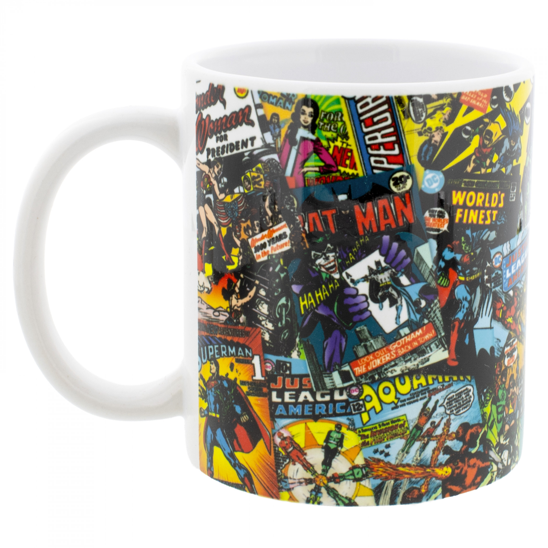 DC Comics Assorted Covers 11 oz. Ceramic Mug, Multi-Color