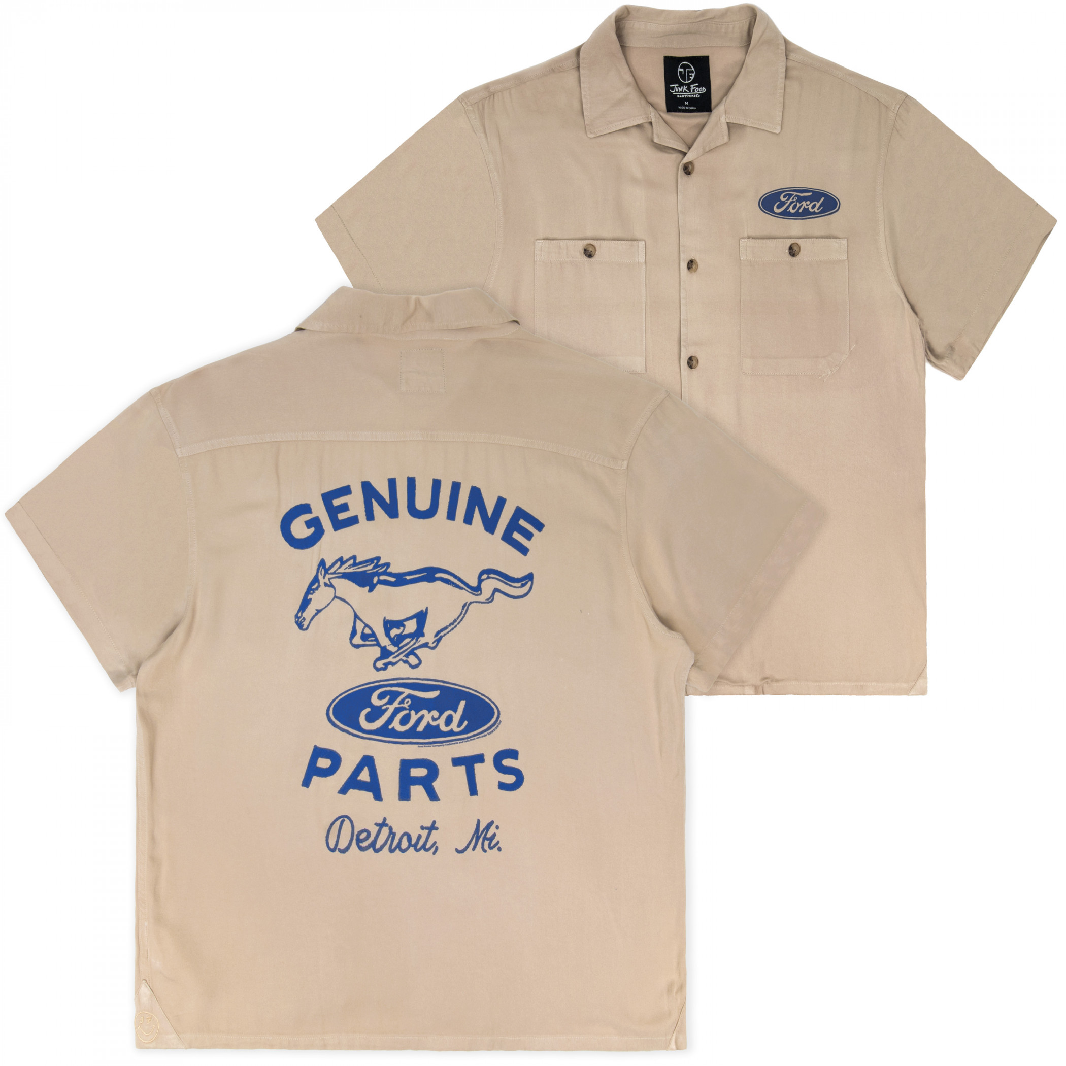 Ford Button Down Pocket Woven Shirt by Junk Food