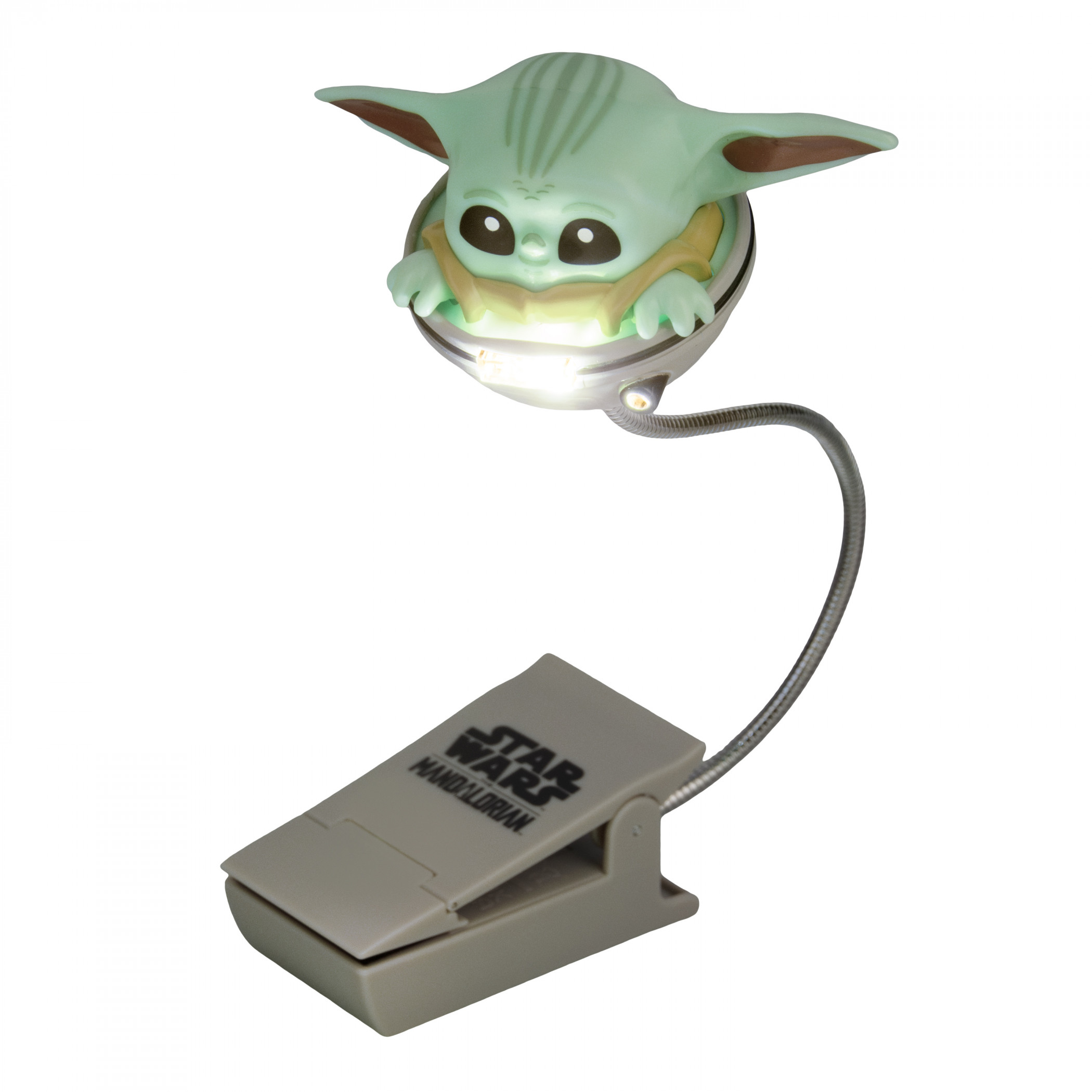The Mandalorian Grogu Battery-Operated Book Light with Clip, Multi-Color