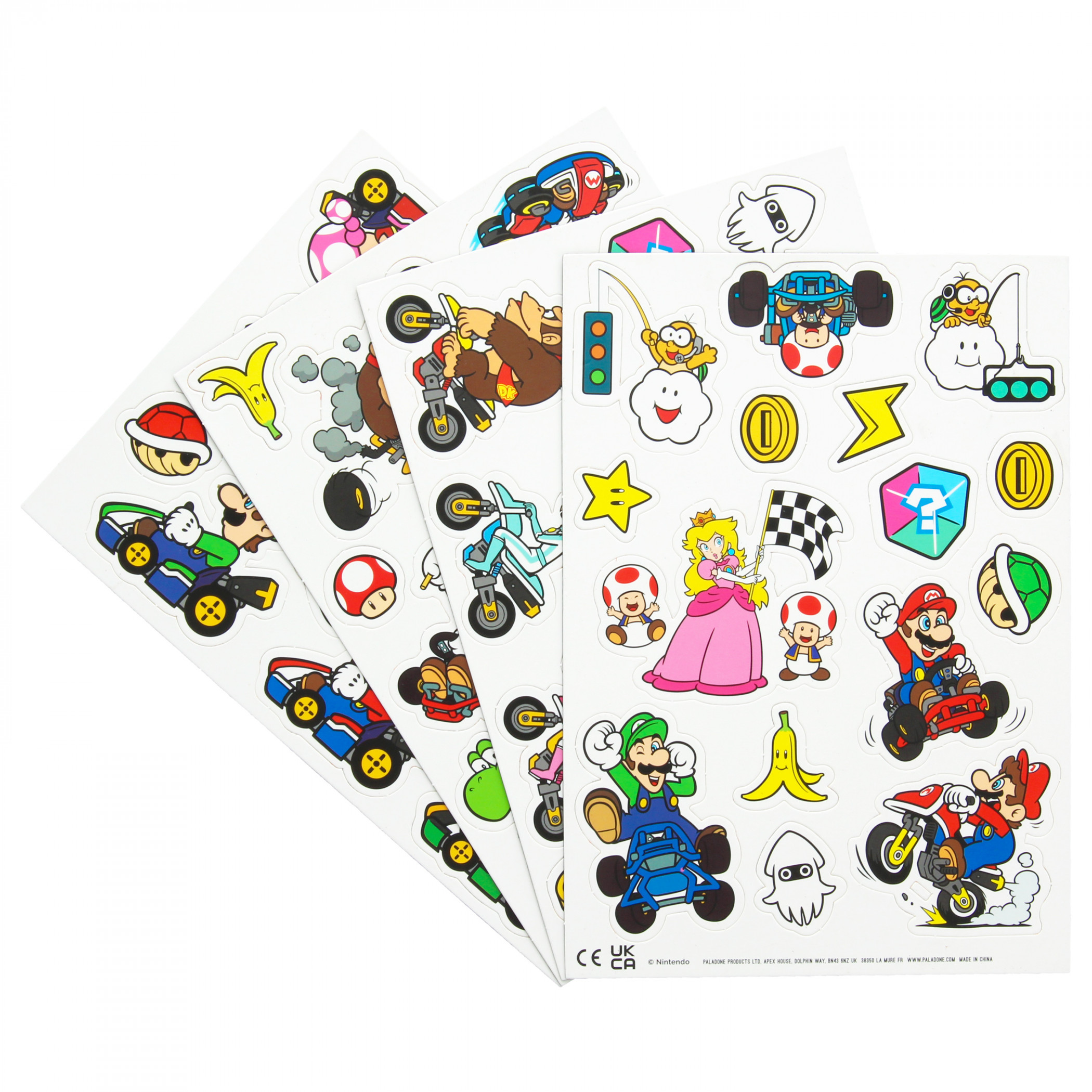Super Mario Bros. Mario Kart Magnets 54-Pack, Multi-Color