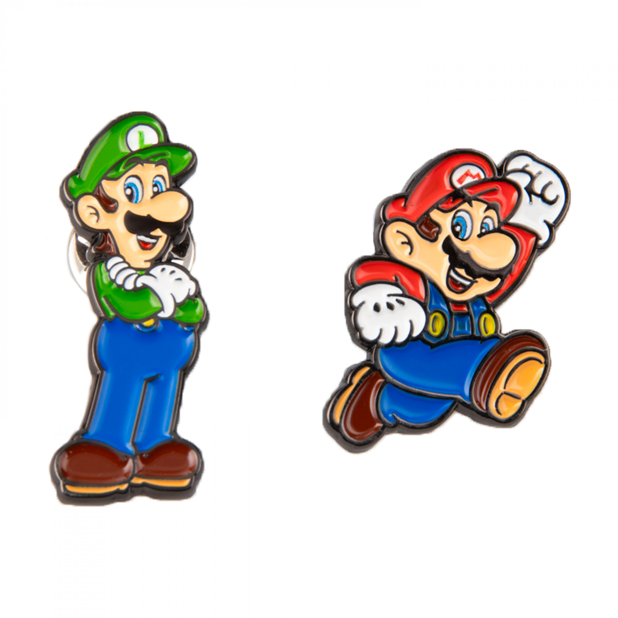 Super Mario Bros. Mario and Luigi Enamel Pin Set, Multi-Color