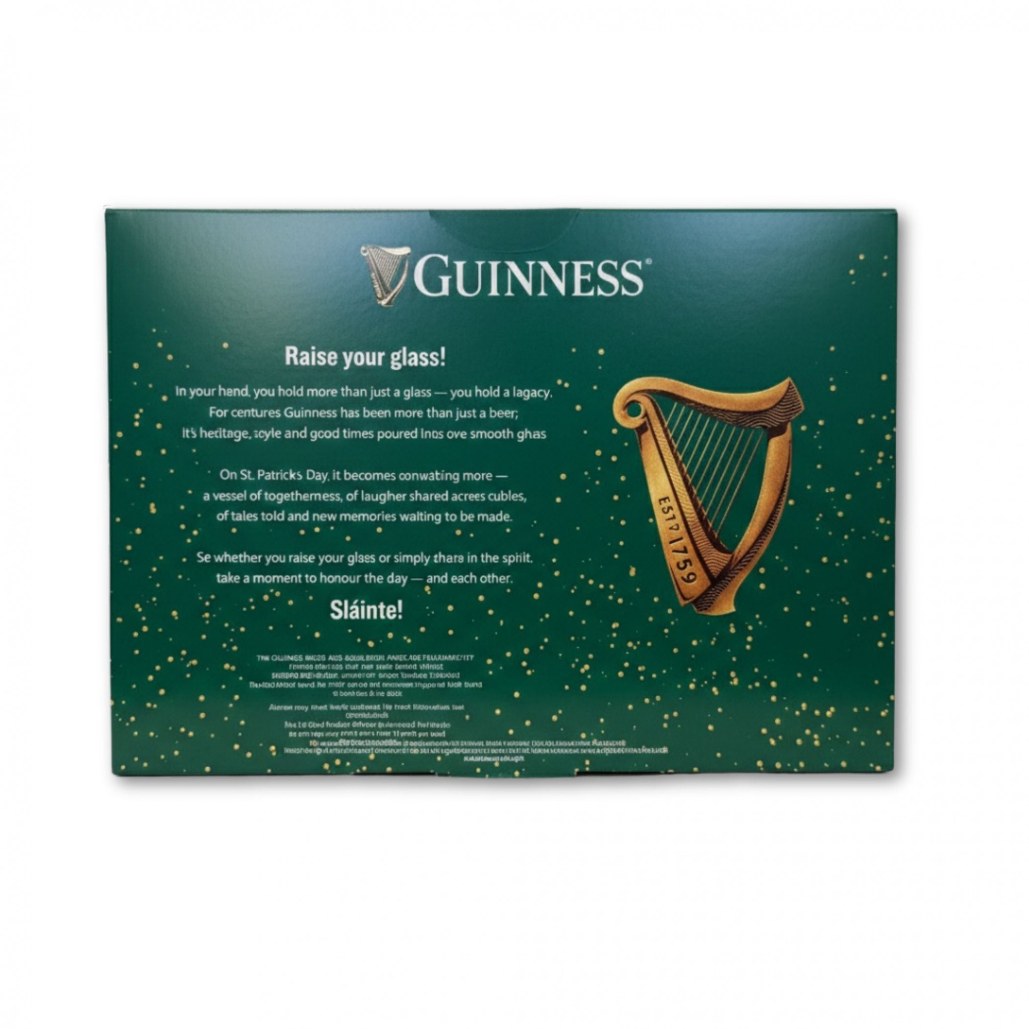 Guinness St. Patrick's Day Gravity Pint Glass 2-Pack