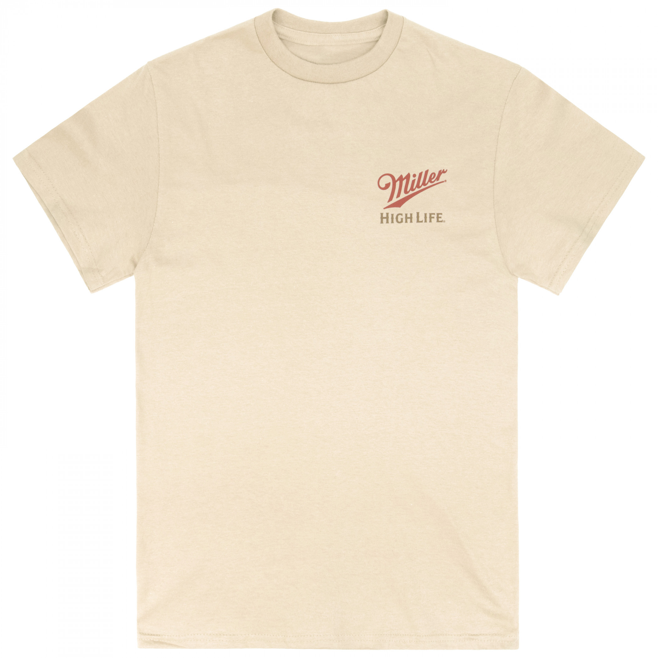 Miller High Life Lake Fishing Front Back T-Shirt