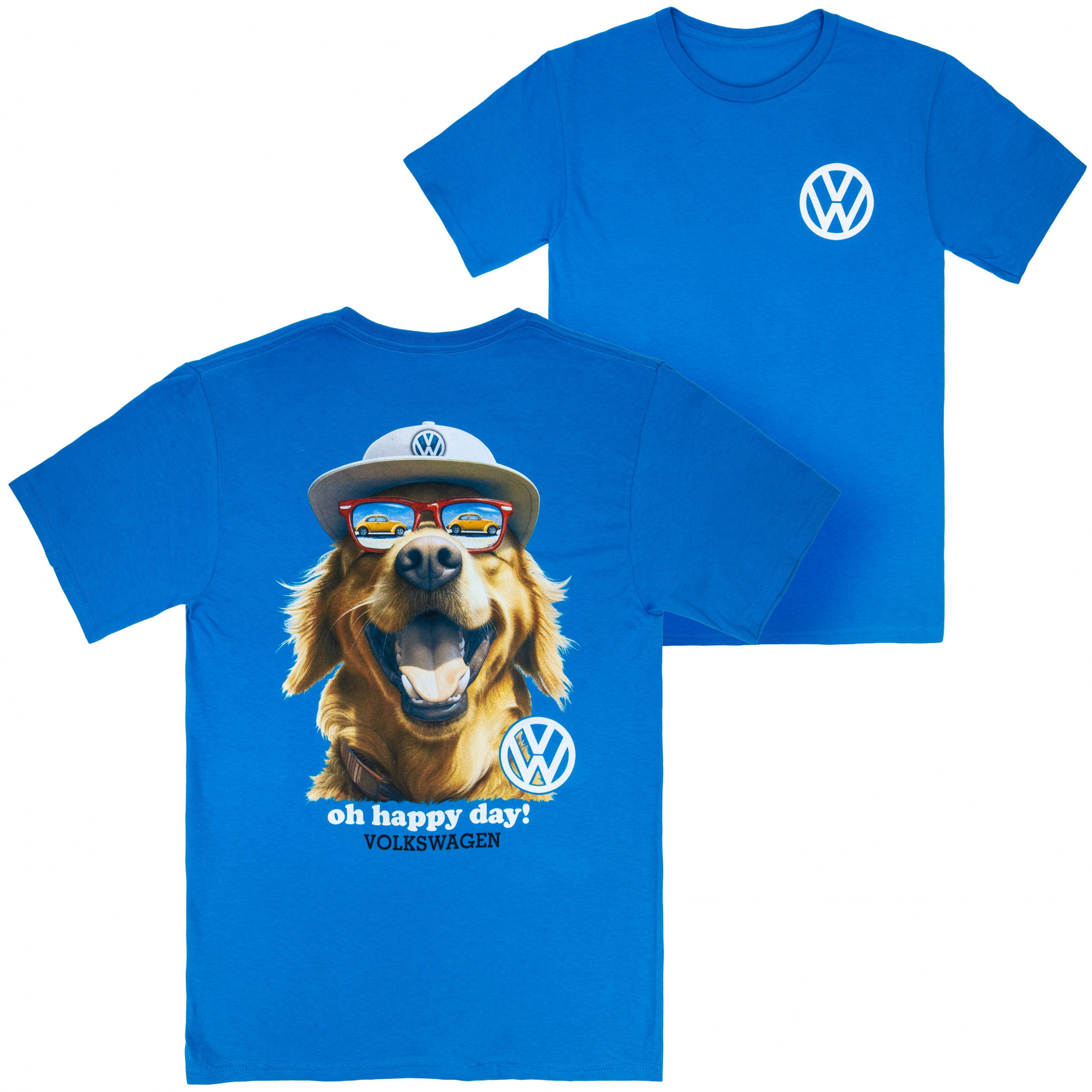 Volkswagen Oh Happy Day! Front and Back Print T-Shirt