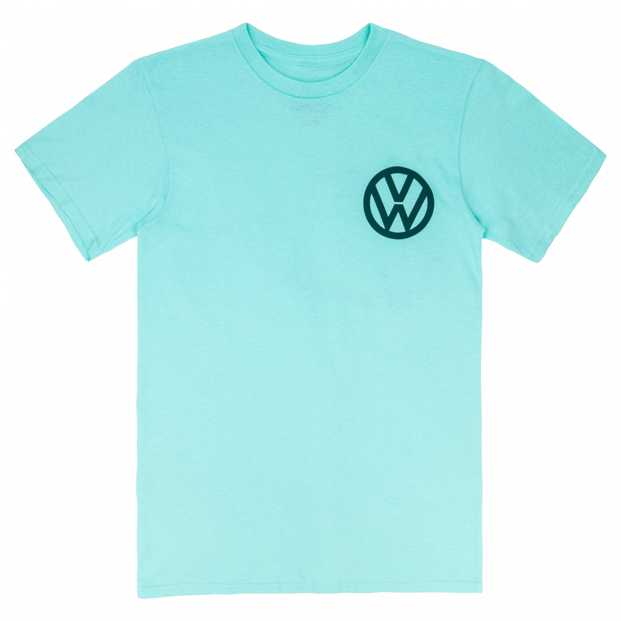 Volkswagen Bug at Sunset Front and Back Print T-Shirt