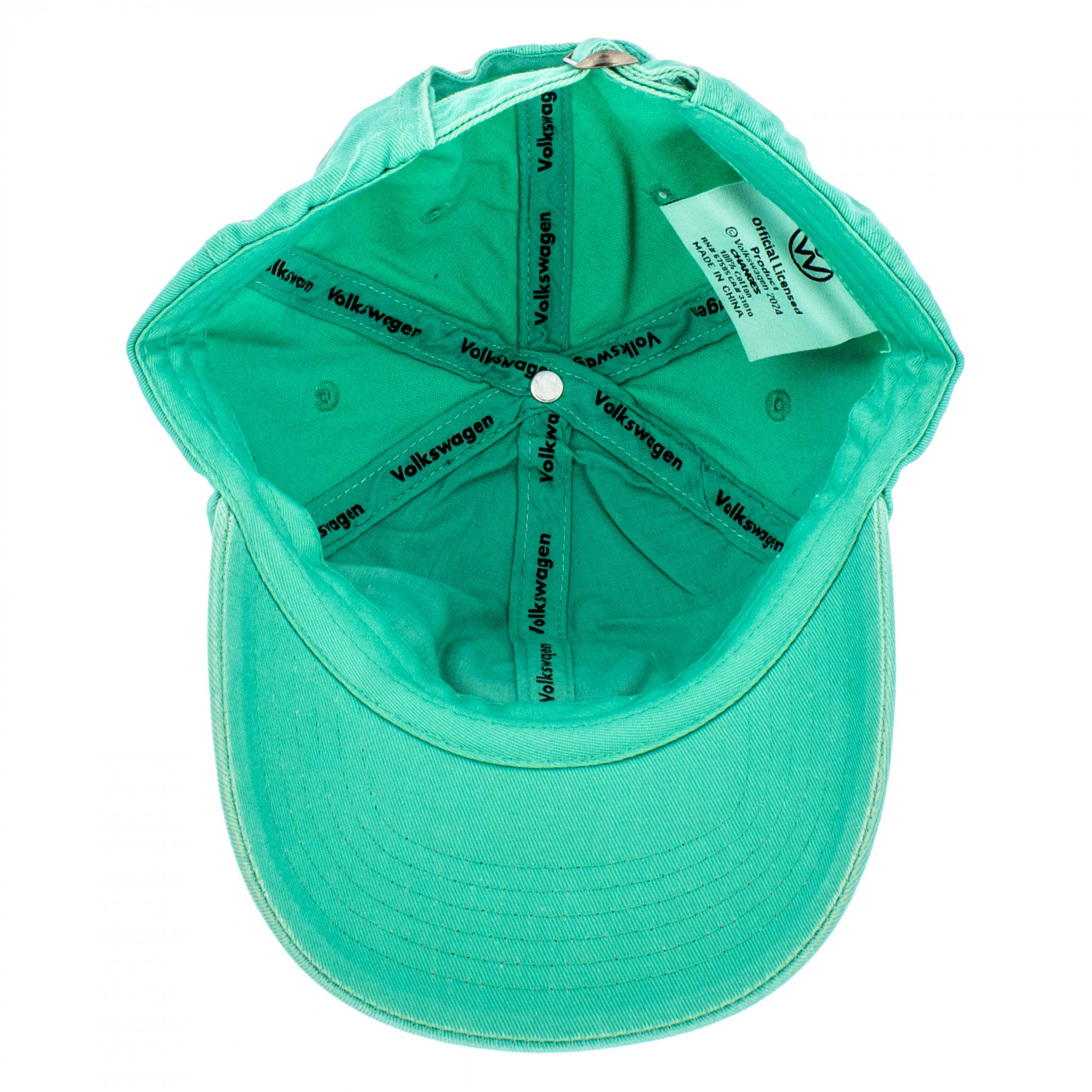 Volkswagen Logo Green Colorway Adjustable Hat