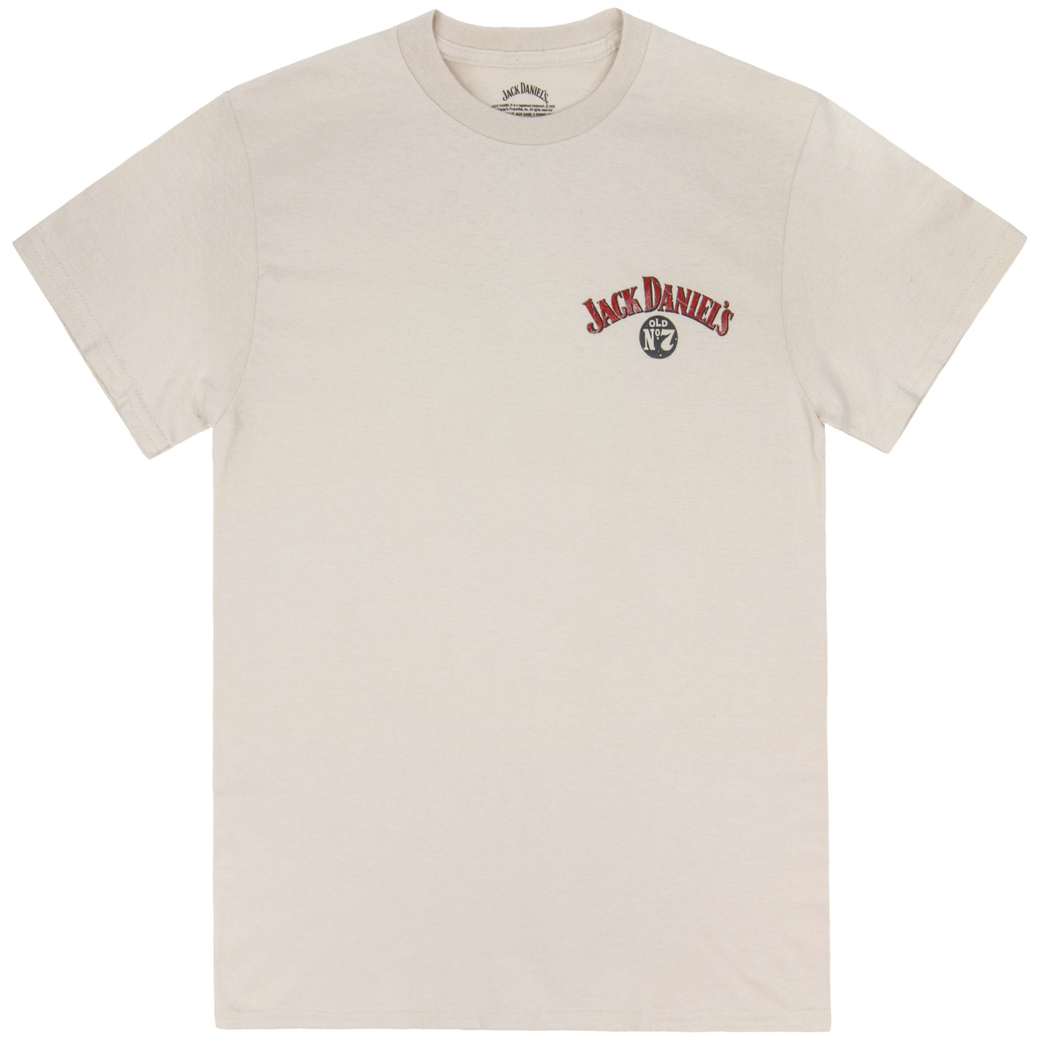 Jack Daniels Made In a Quiet Hollow Front and Back Print T-Shirt