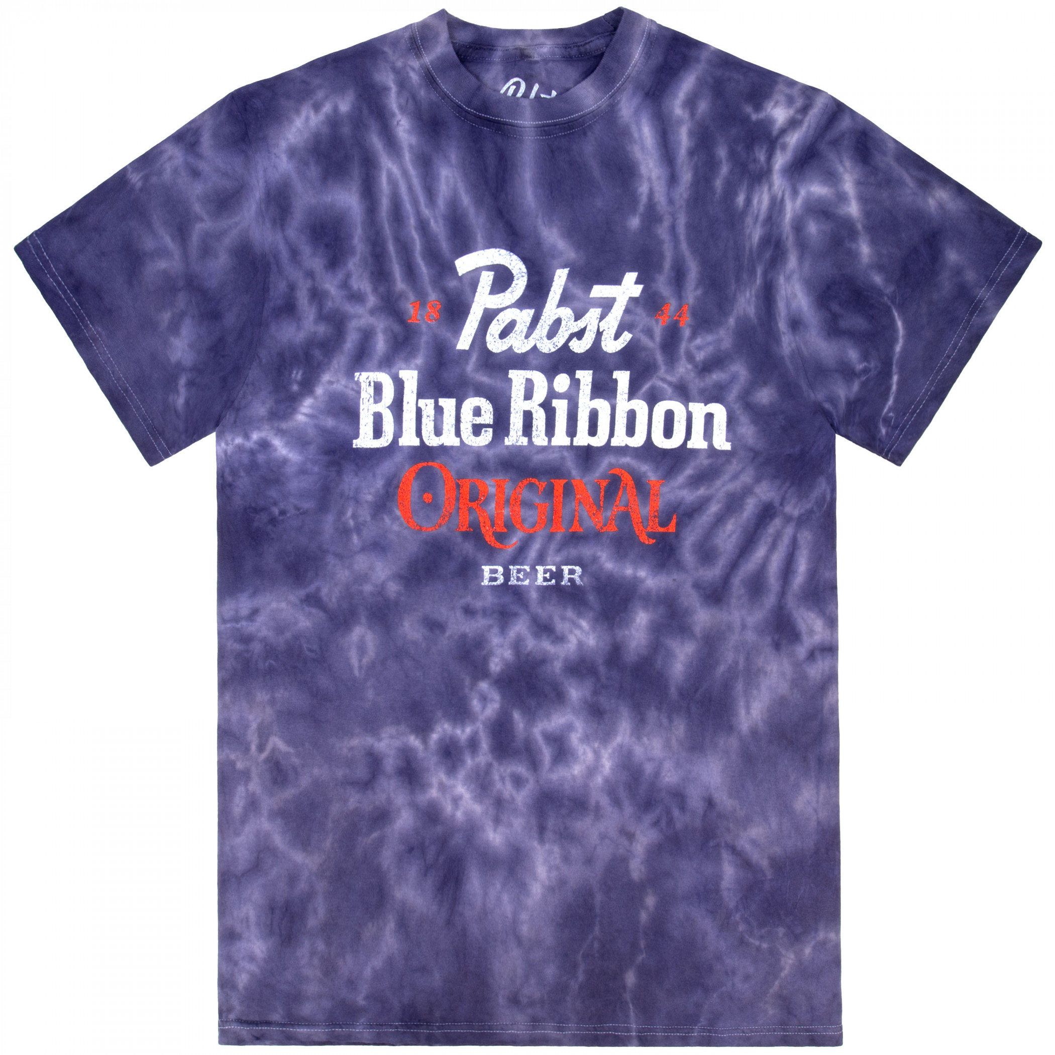 Pabst Blue Ribbon Original Beer Blue Crystal Wash T-Shirt