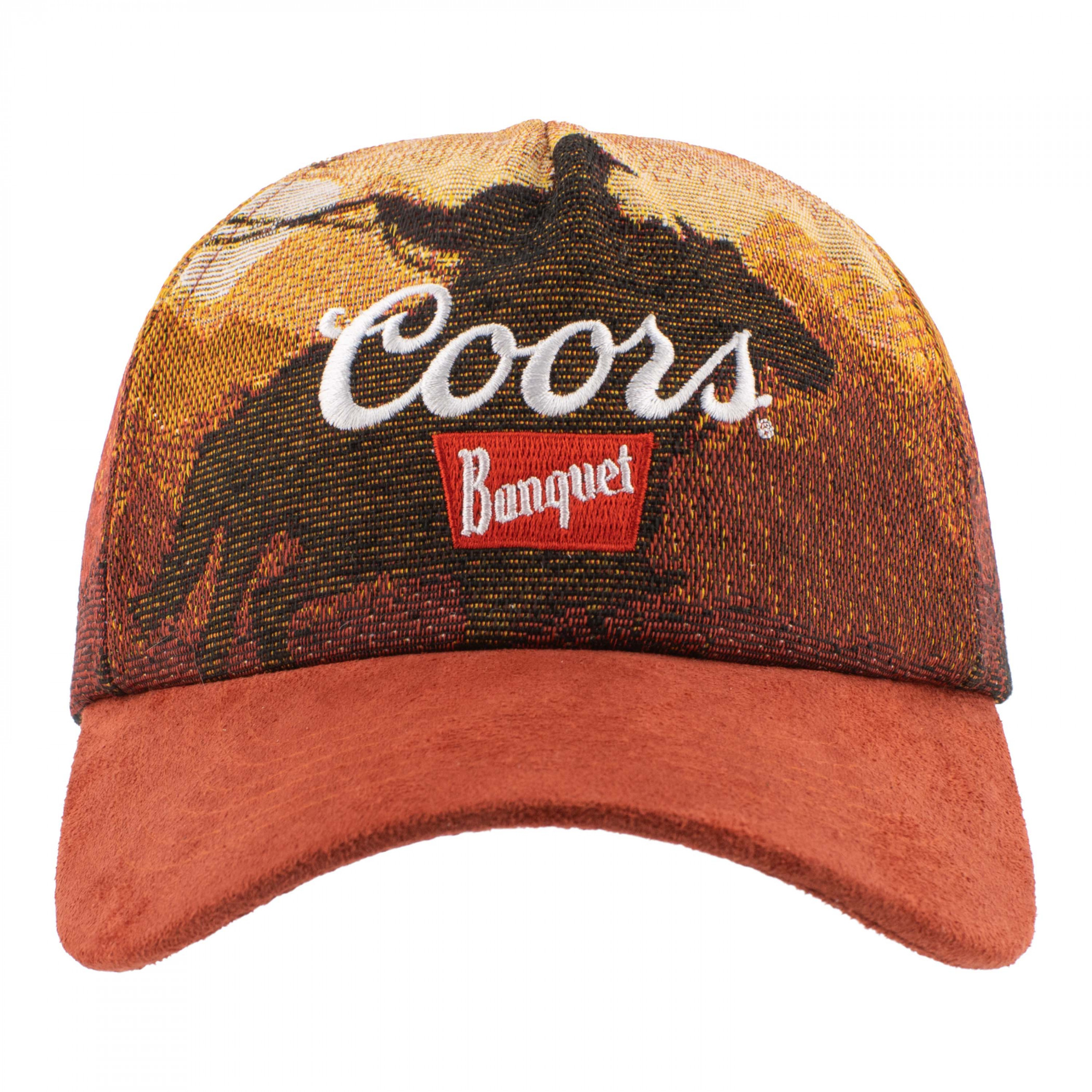 Coors Banquet Rodeo Sunset Mountain Range Hat