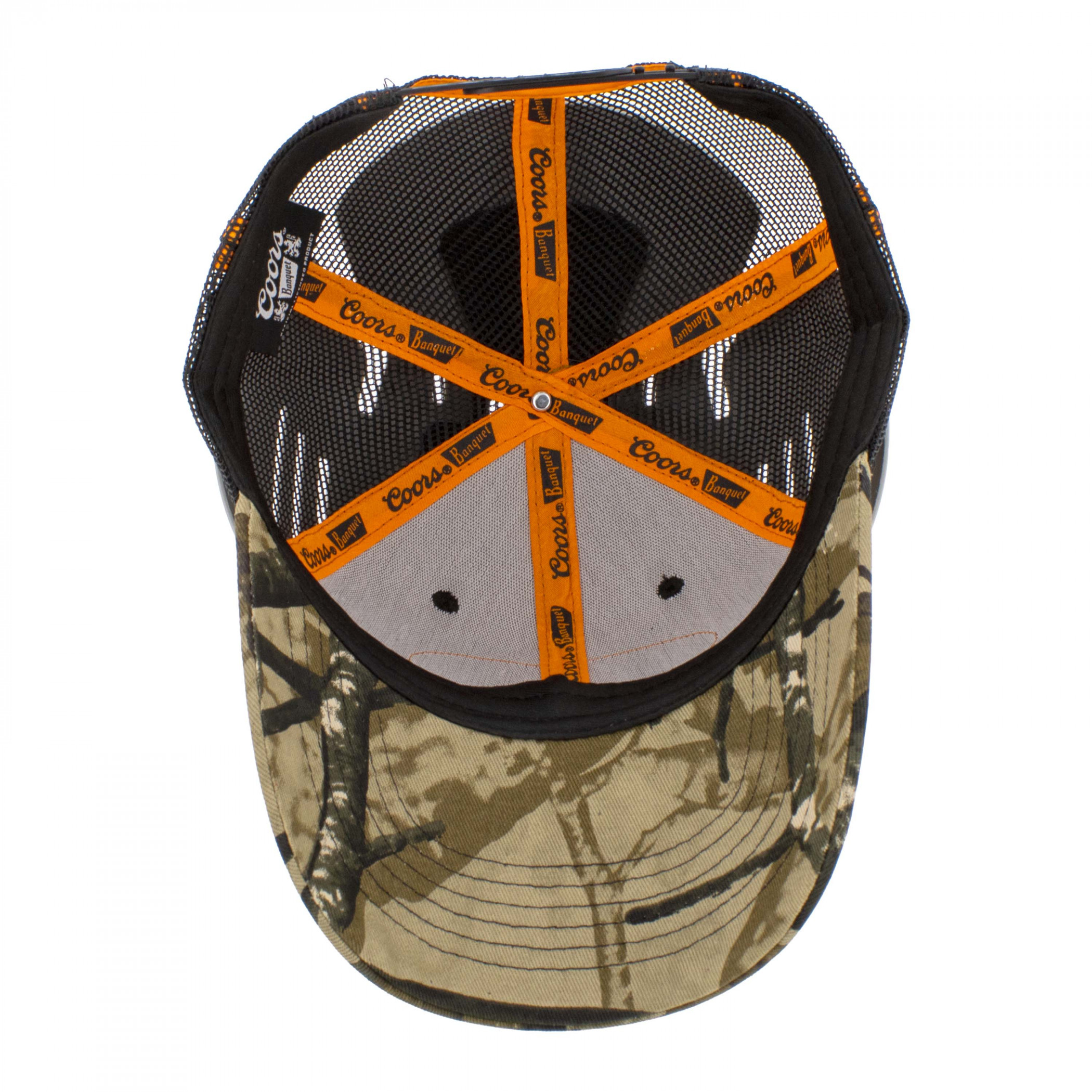 Coors Logo Camo Pattern adjustable Mesh Back Hat
