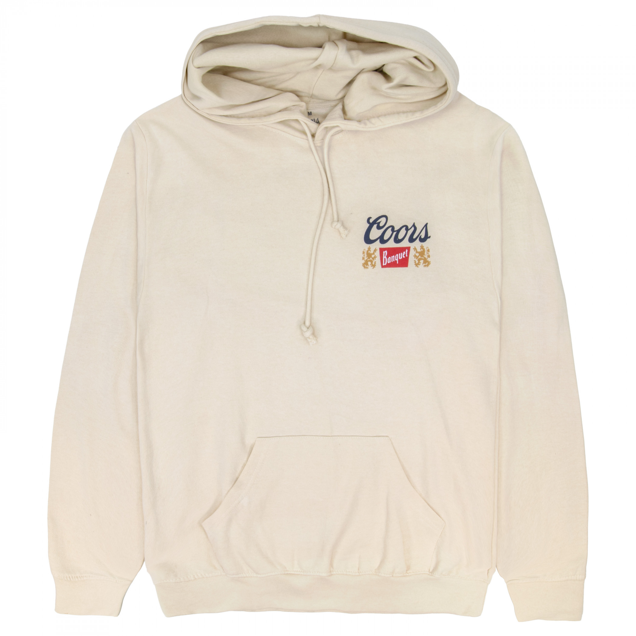 Coors Banquet Rodeo Beige Front and Back Print Pullover Hoodie