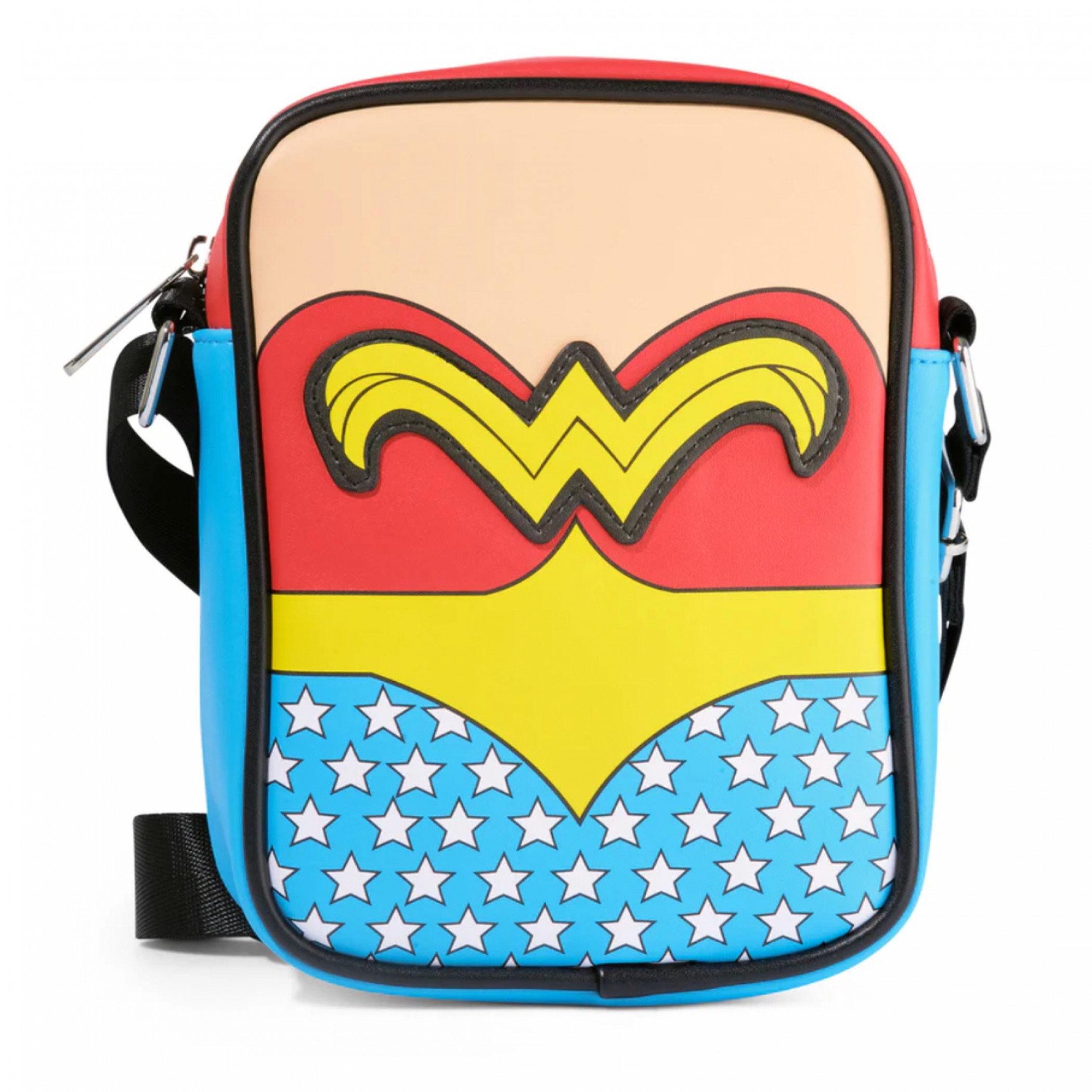 Wonder Woman Body Character Close Up Crossbody Bag, Multi-Color