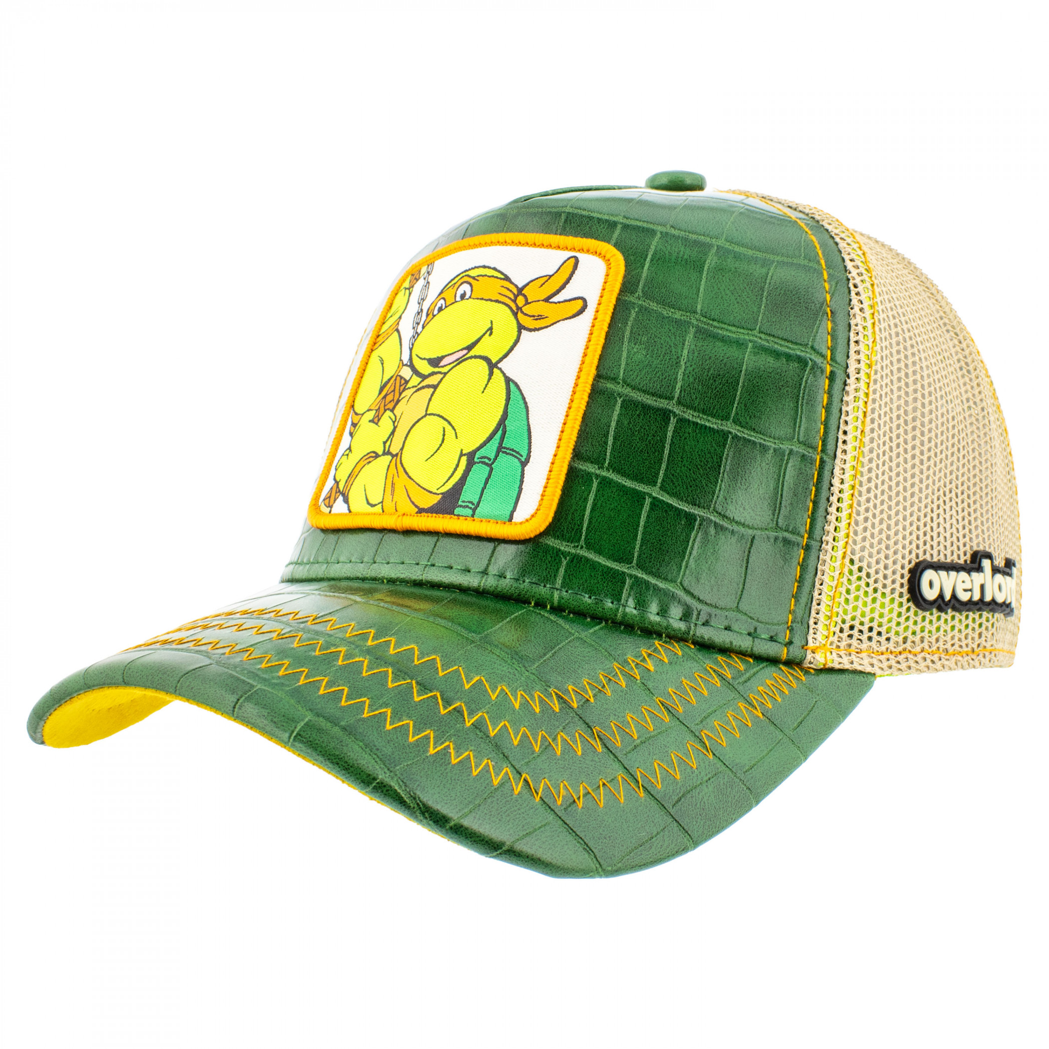 Teenage Mutant Ninja Turtles Michelangelo Snapback Trucker Hat, Green