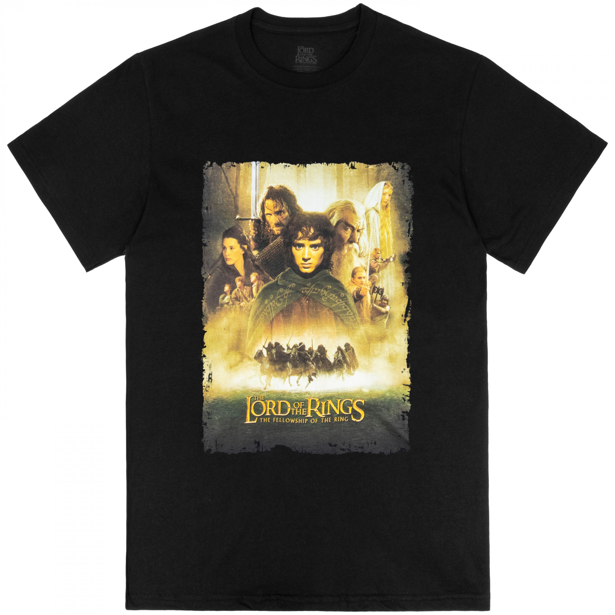 Lord Of The Rings Fellowship Of The Ring Homage T-Shirt, Black