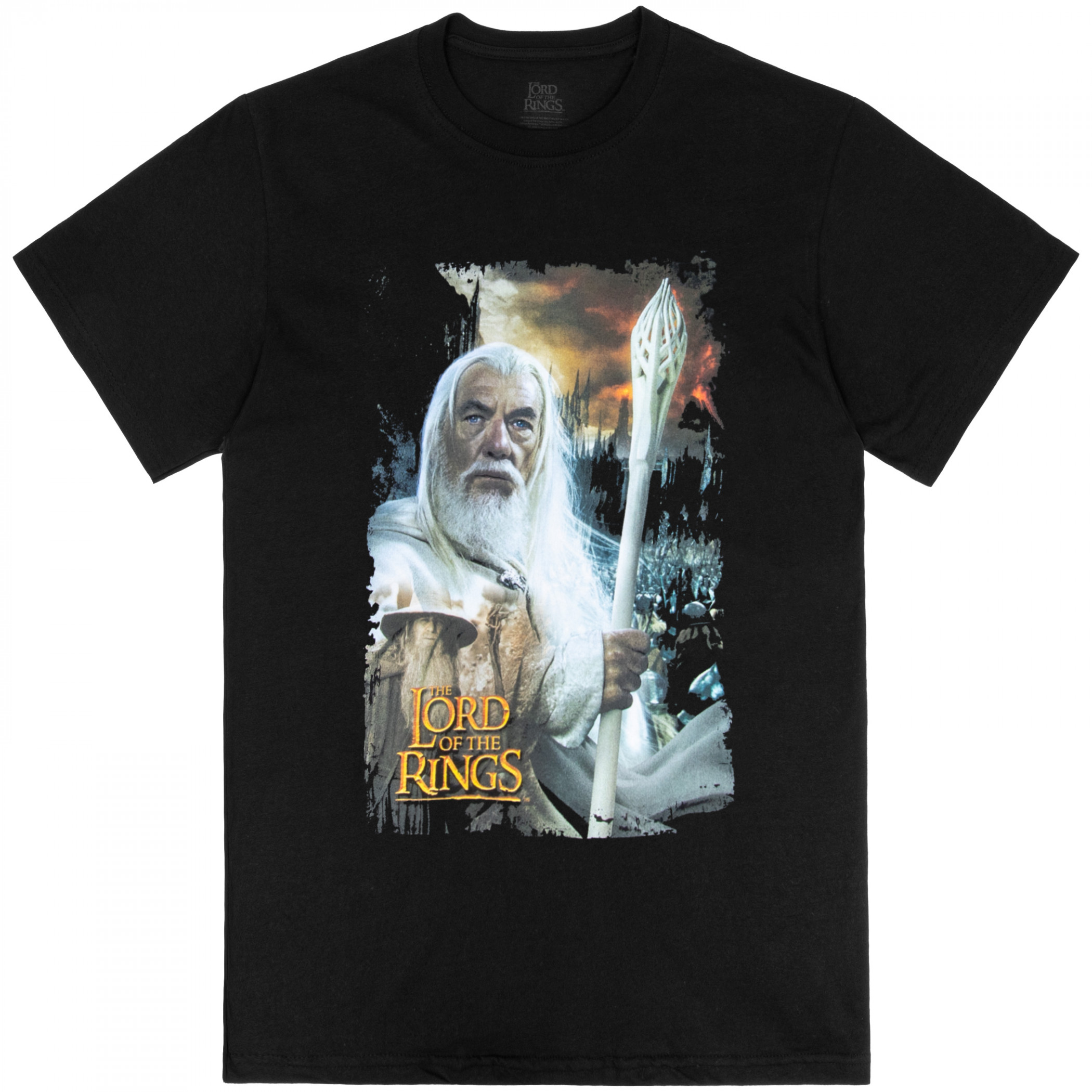 Lord Of The Rings Gandalf The White Homage T-Shirt, Black