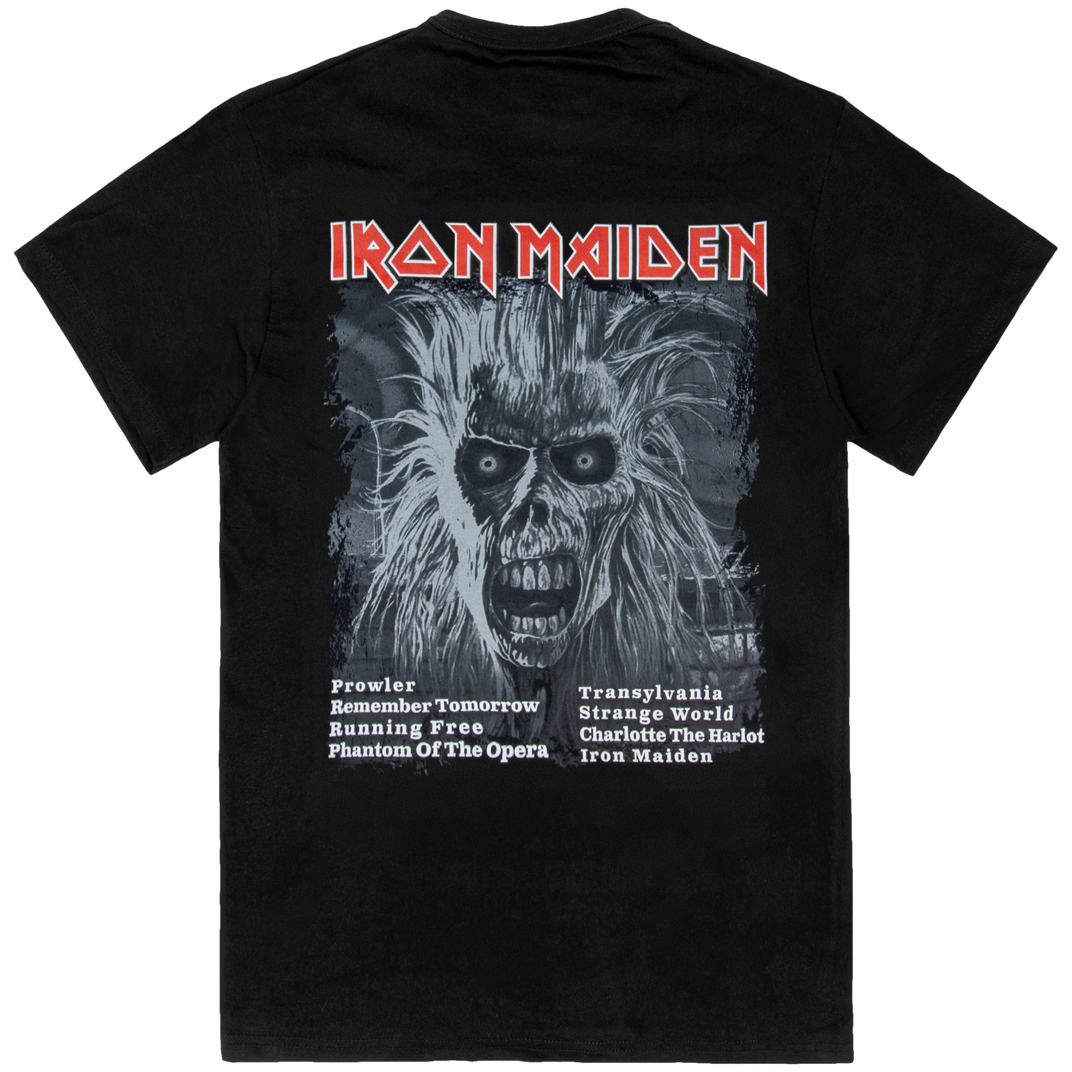 Iron Maiden First Album Track List V3 Front & Back Print T-Shirt