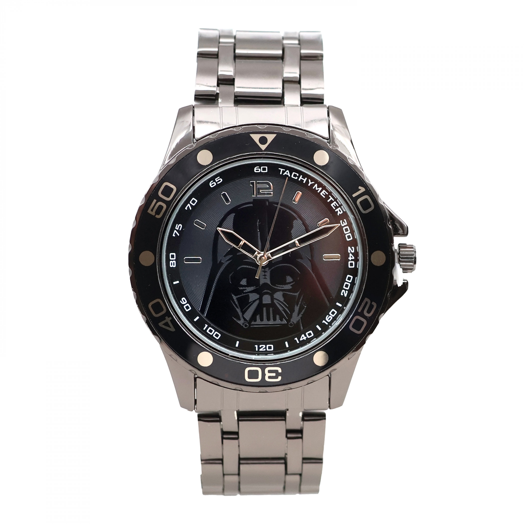 Star Wars Darth Vader Tonal Black Analog Stainless Steel Watch, Black