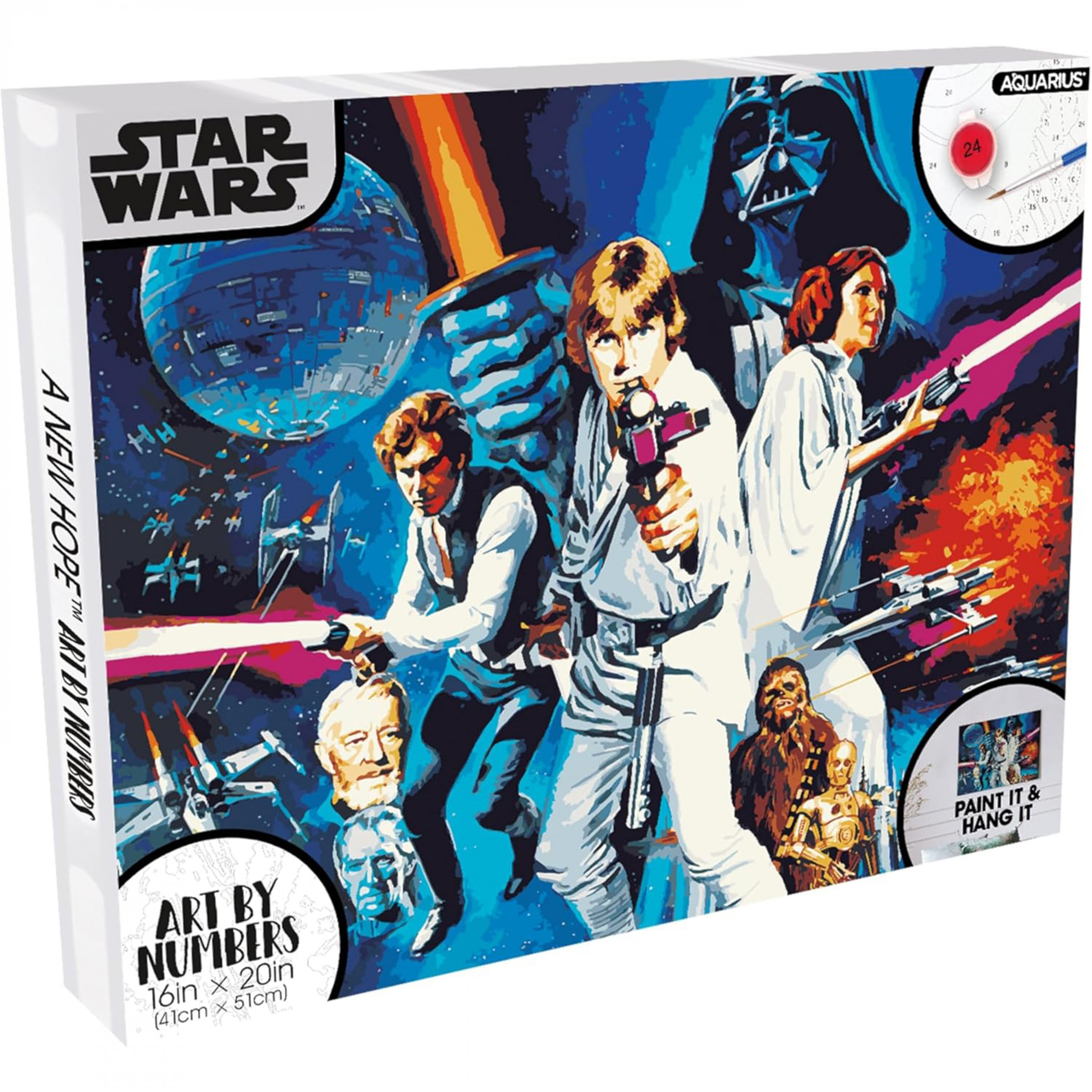 Star Wars One Sheet Art by Numbers Painting Kit, Multi-Color