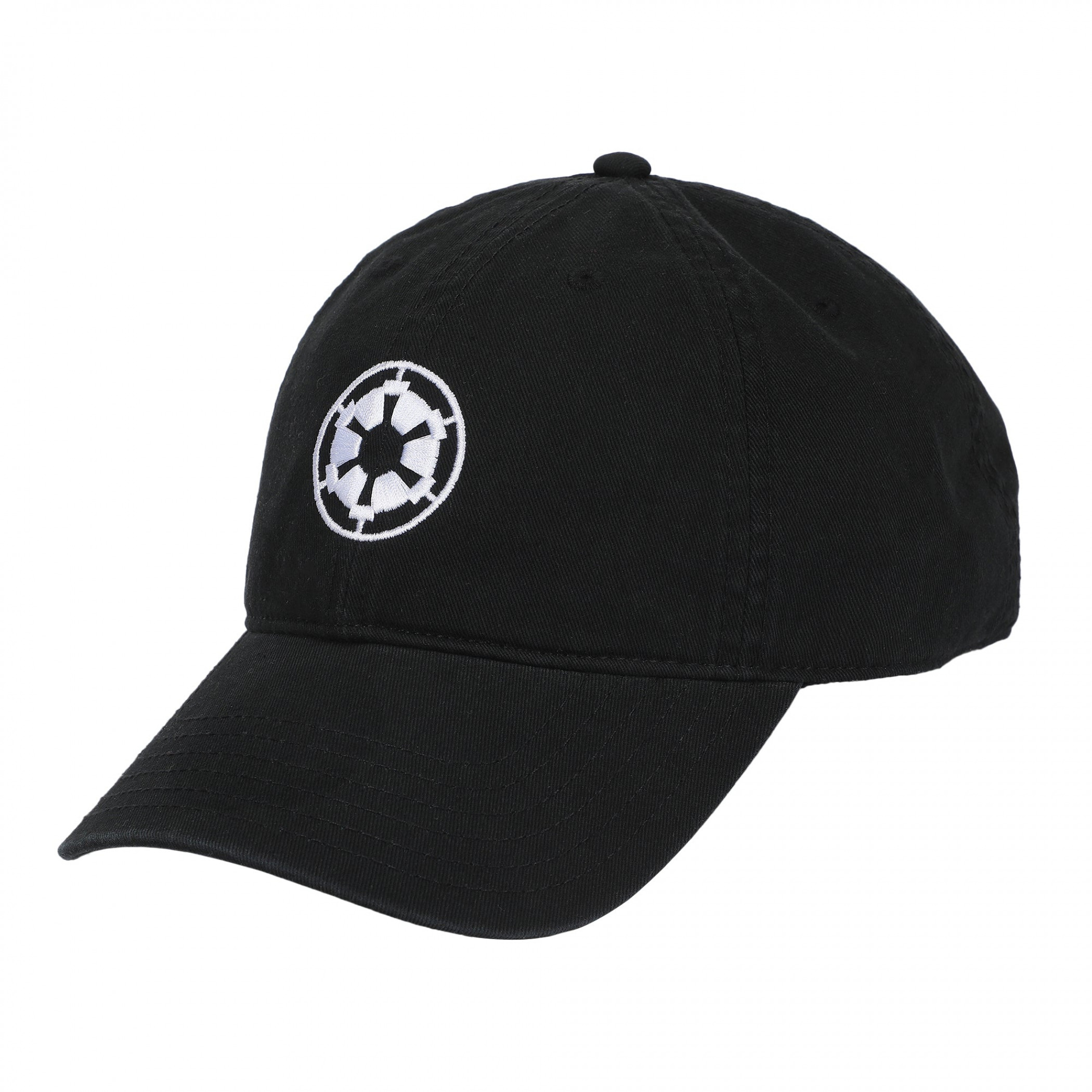 Star Wars Galactic Empire Imperial Crest Washed Cotton Twill Dad Hat, Black