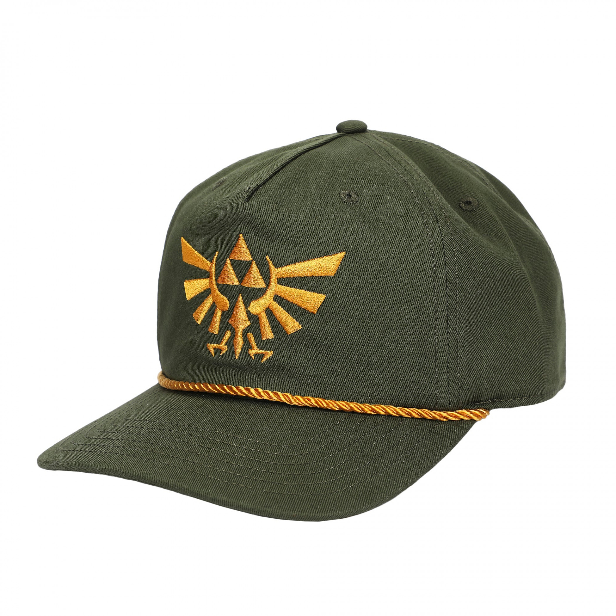 The Legend of Zelda Hylian Crest Adjustable Rope Hat, Green