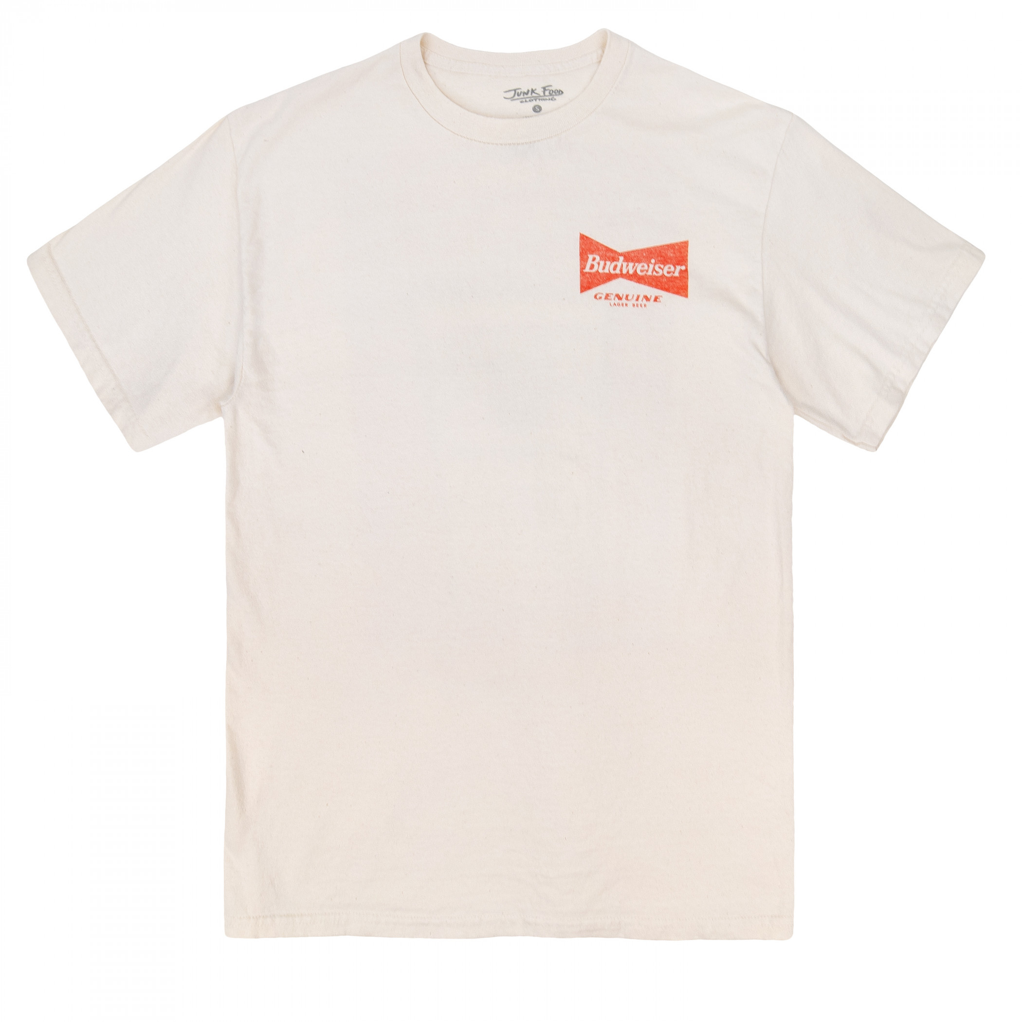 Budweiser Here's the Pitch Front and Back Printed T-Shirt by Junk Food