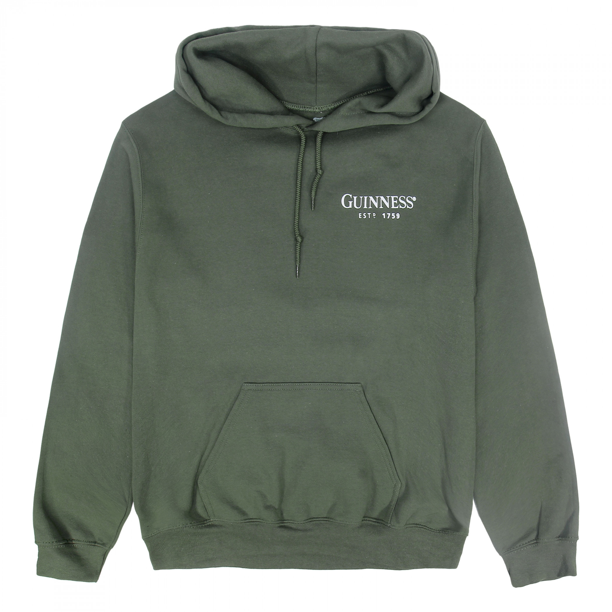 Guinness Irish Label Front & Back Print Premium Pigment Dye Hoodie