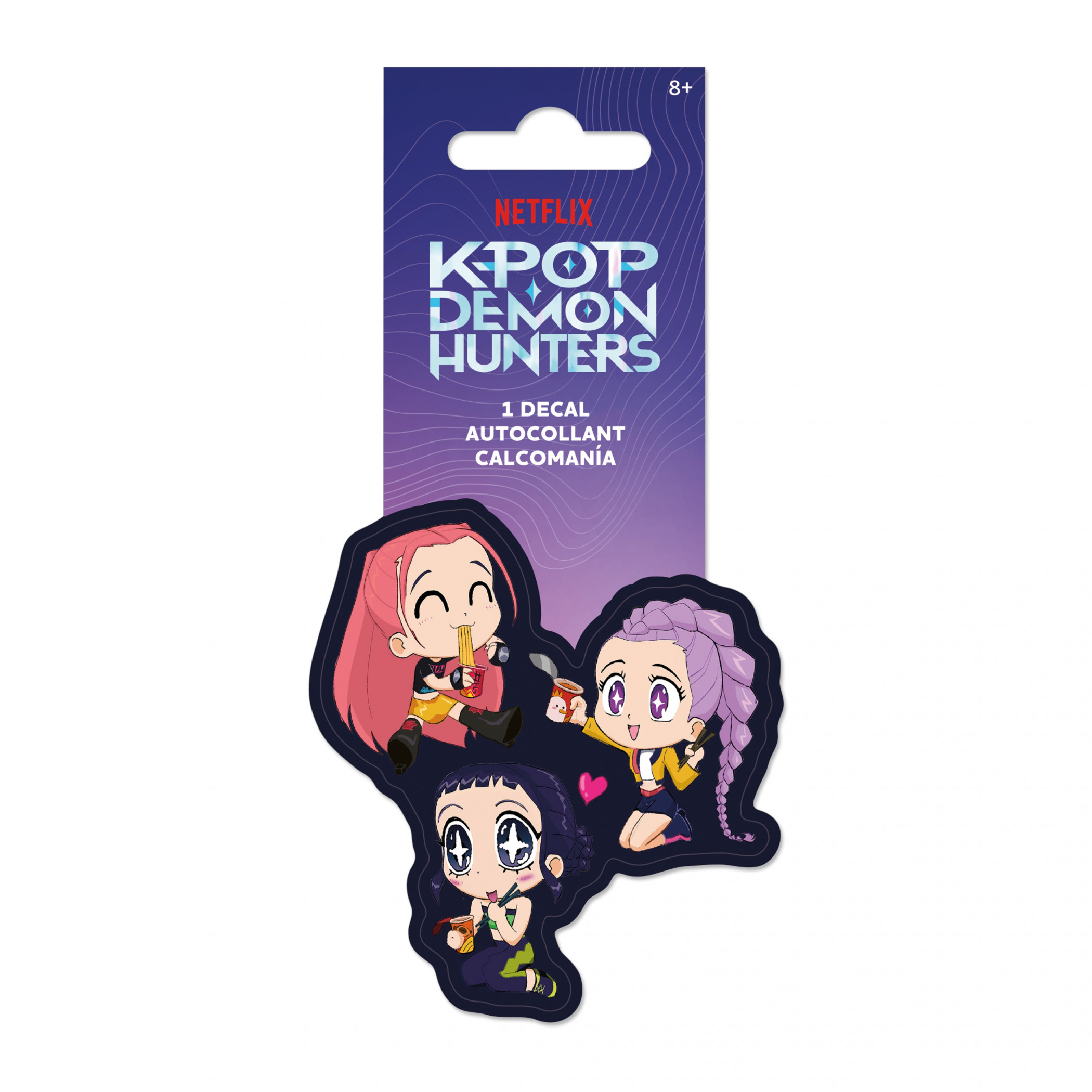 K-Pop Demon Hunters Huntrix Noodles Sticker, Multi-Color