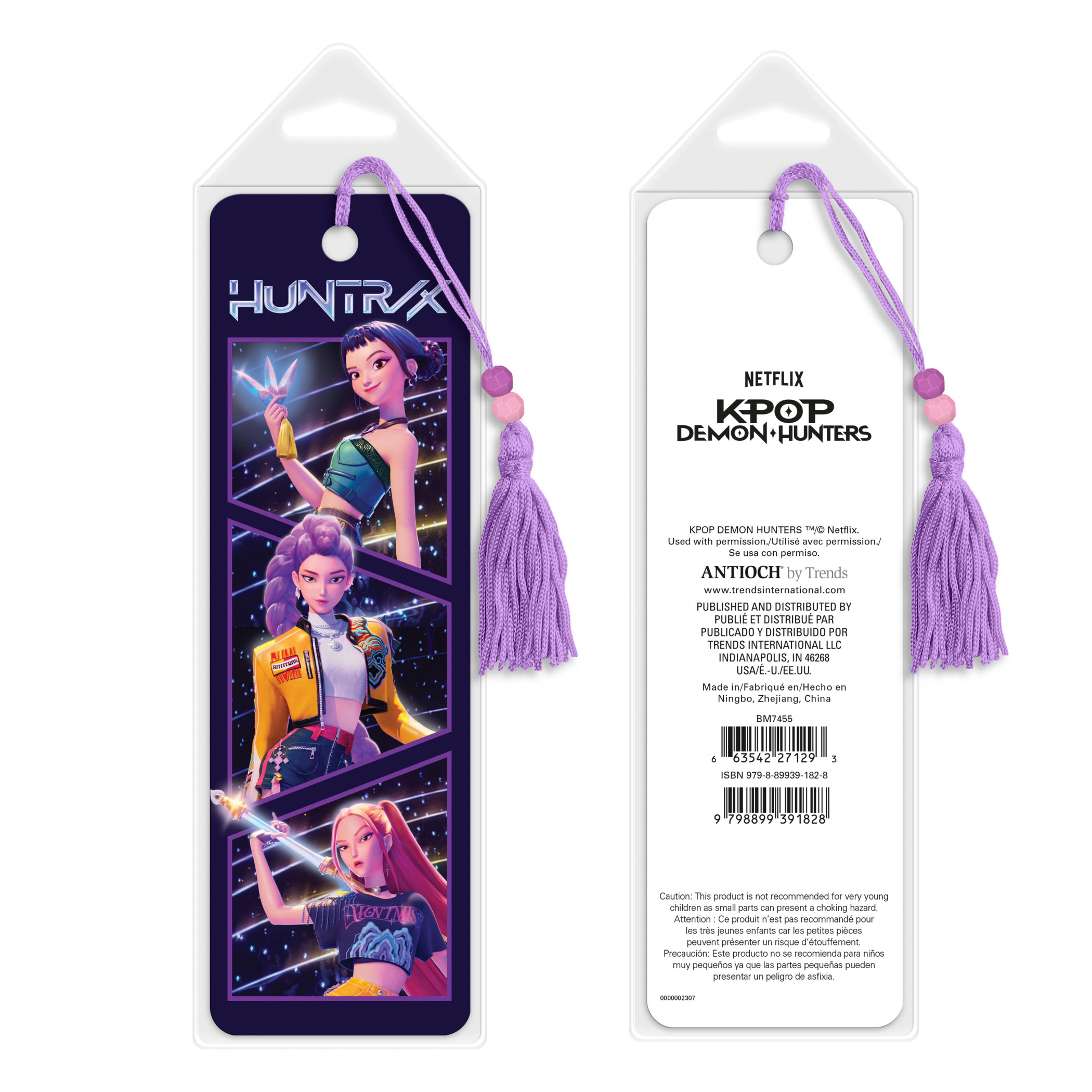 K-Pop Demon Hunters Bookmark with Tassel, Multi-Color