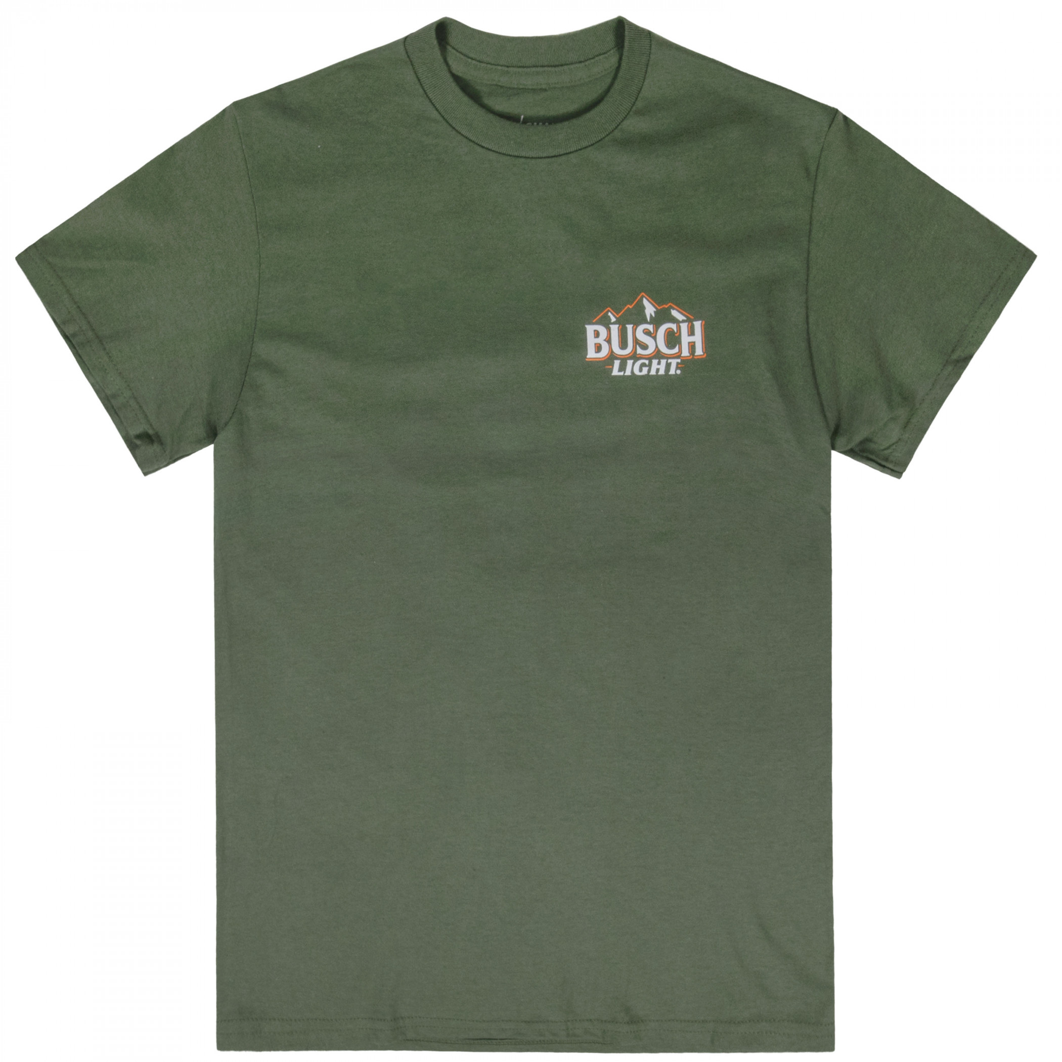 Busch Light Hunting Can Evolution Green Front & Back Print T-Shirt