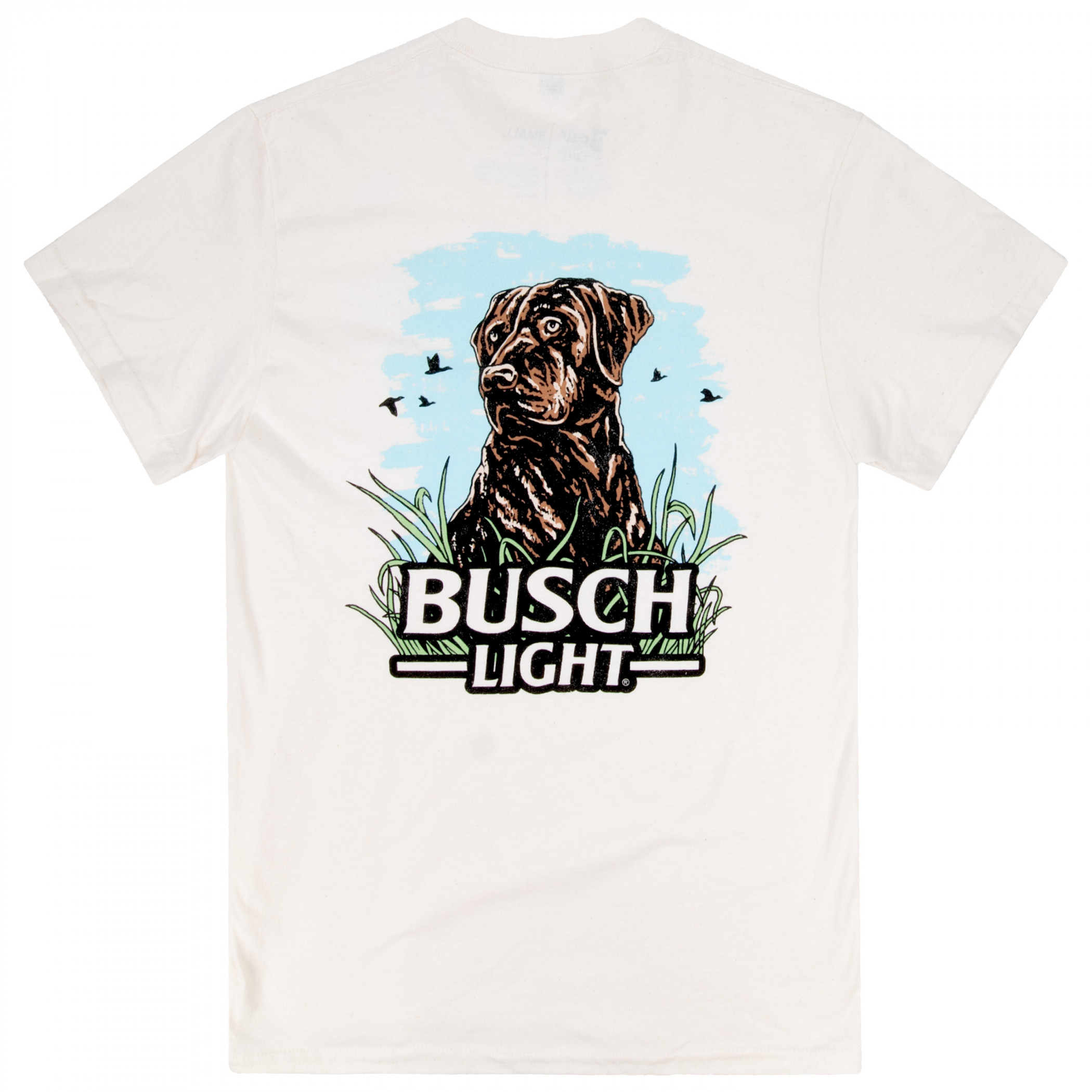 Busch Light Wildlife Good Dog Front & Back Print T-Shirt