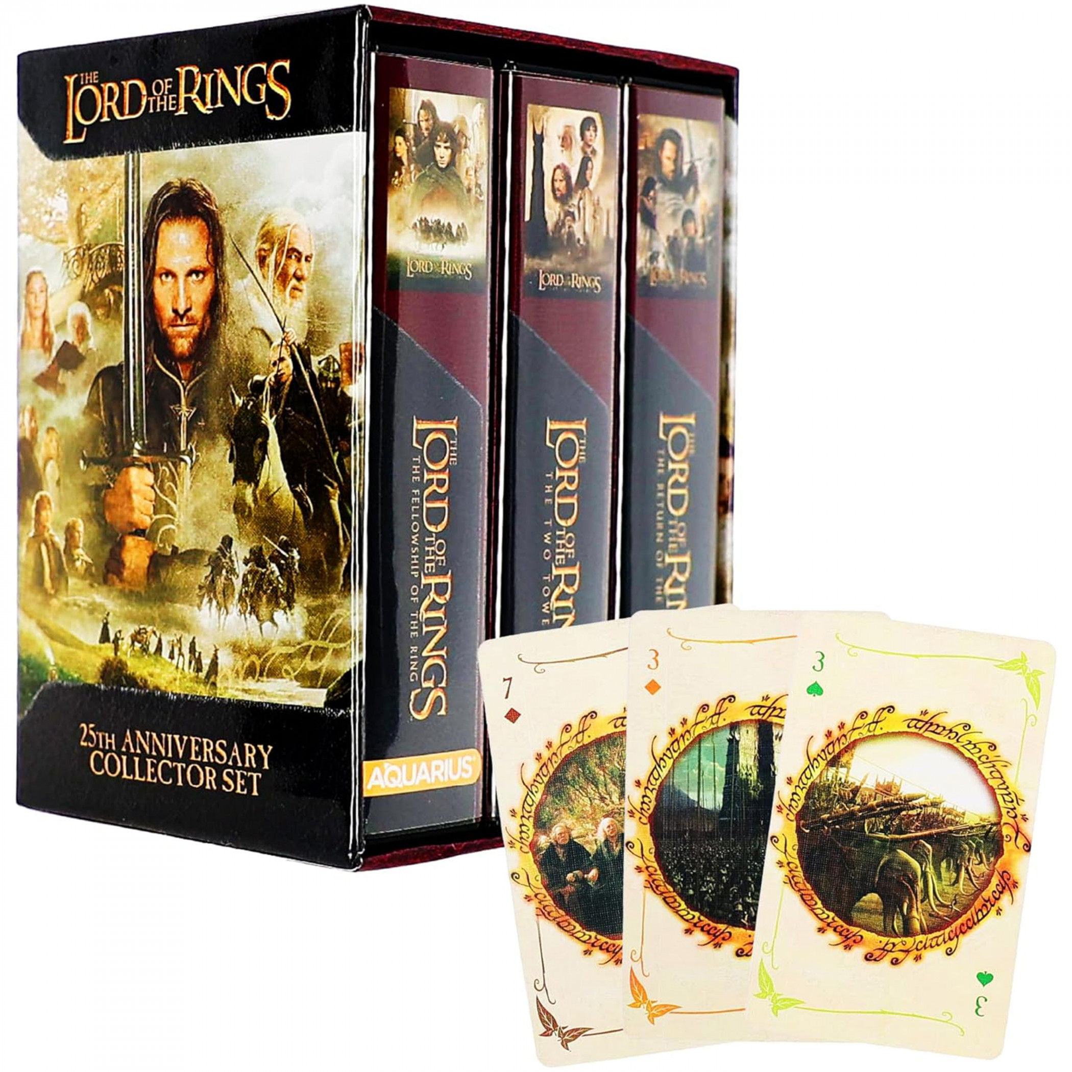 Lord of the Rings Premium Playing Cards Limited Edition 25th Anniversary Collector Set, Multi-Color