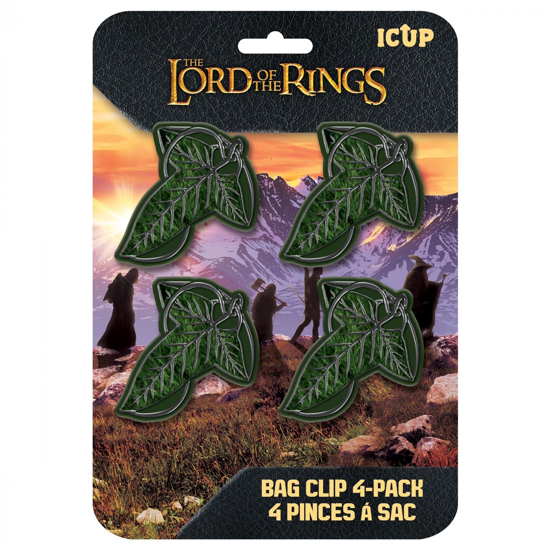 Lord of the Rings Magnetic Bag Clips 4-Pack, Green