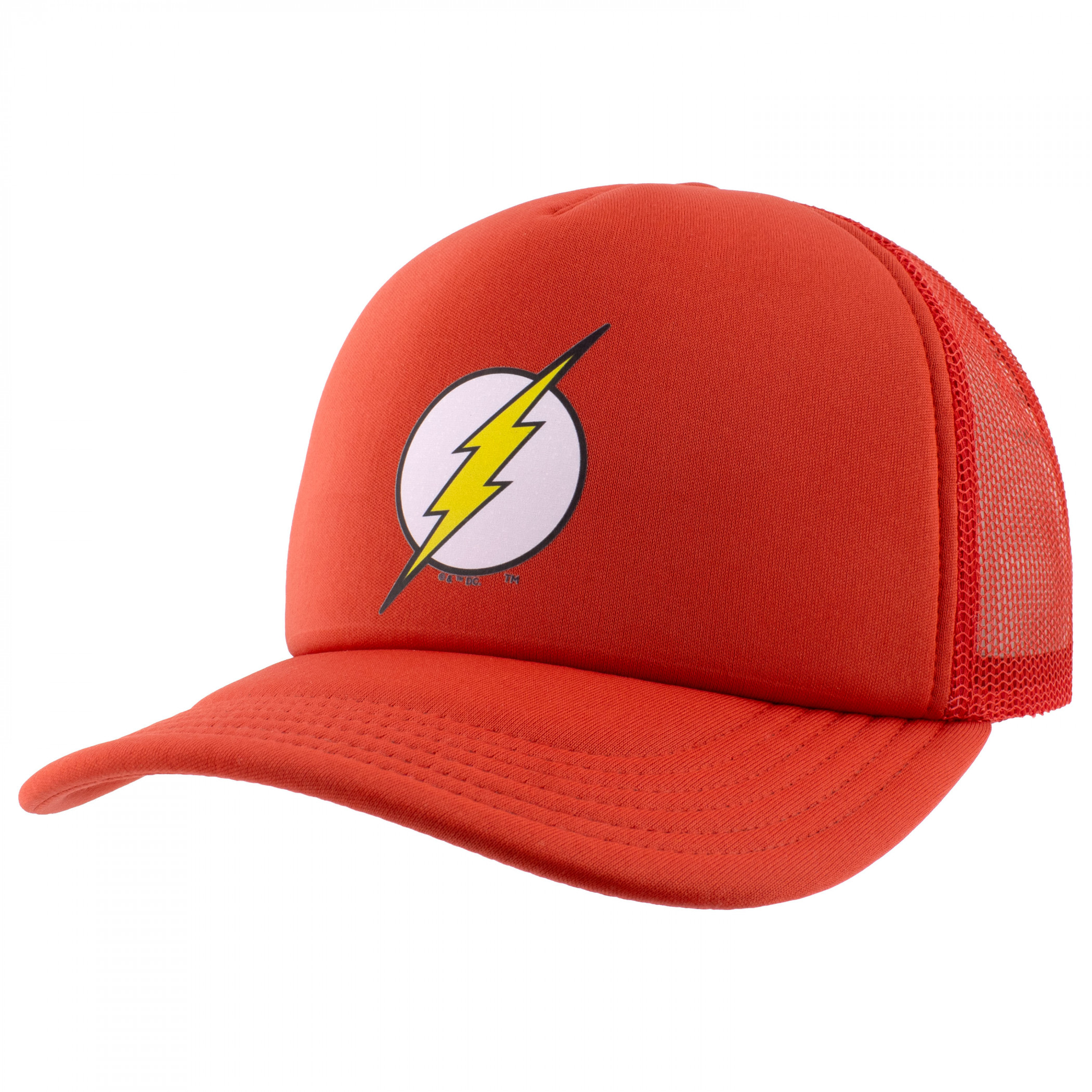 Flash Logo Trucker Hat, Red